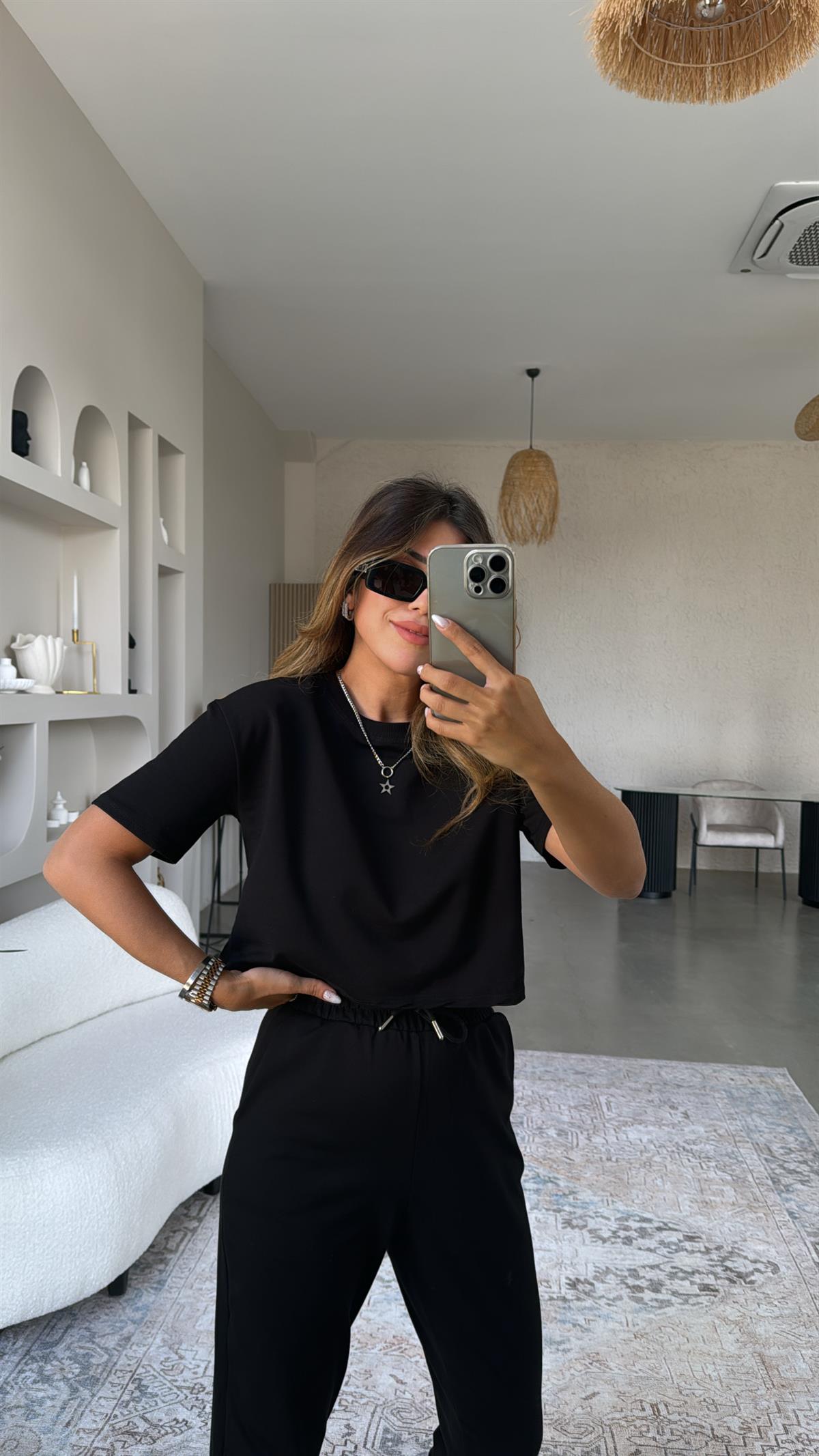 Siyah İki İplik Takım