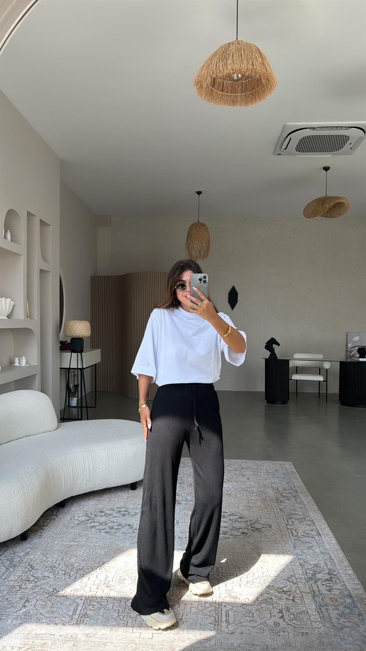 Siyah Kaşkorse Pantolon