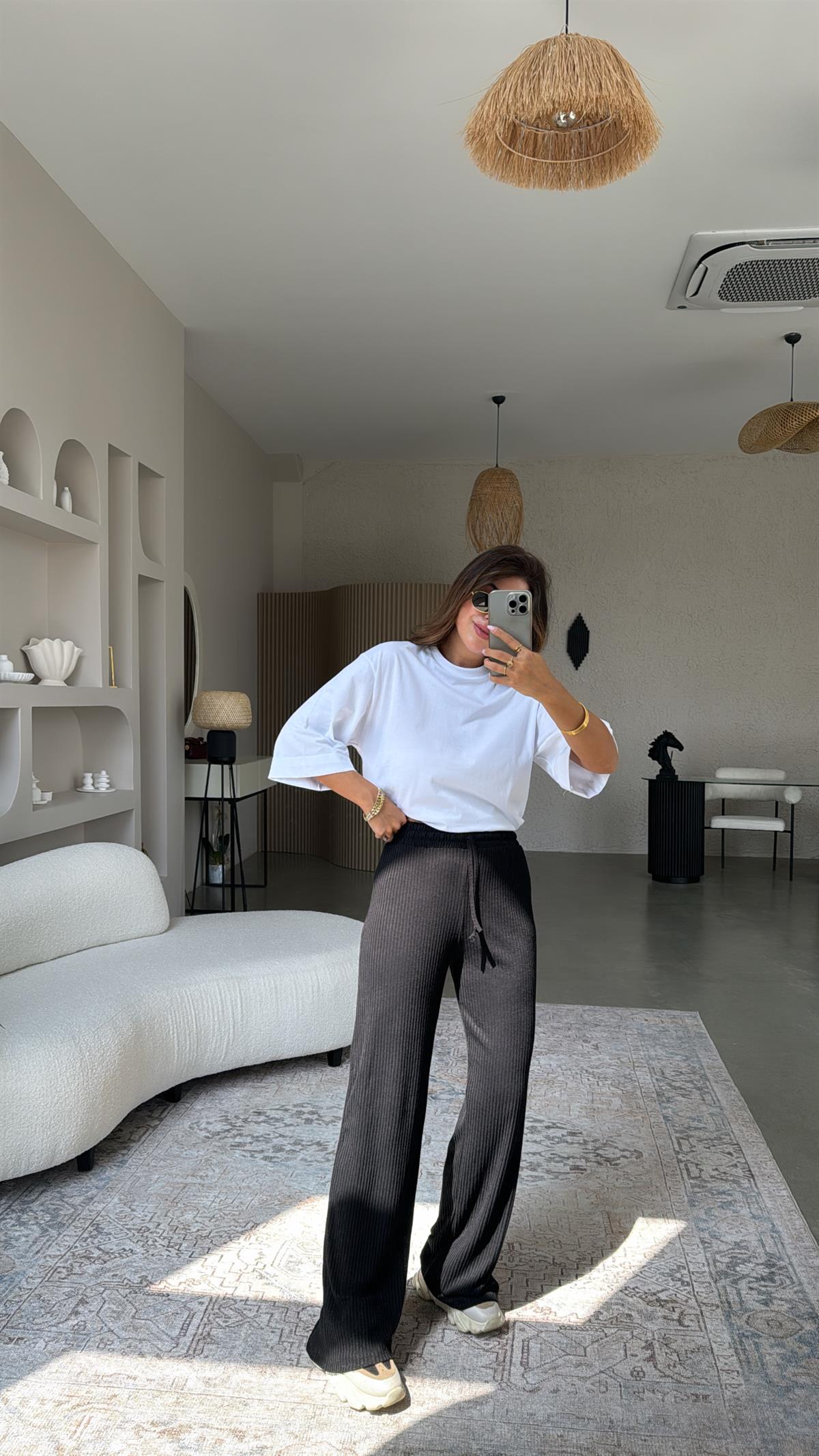 Siyah Kaşkorse Pantolon