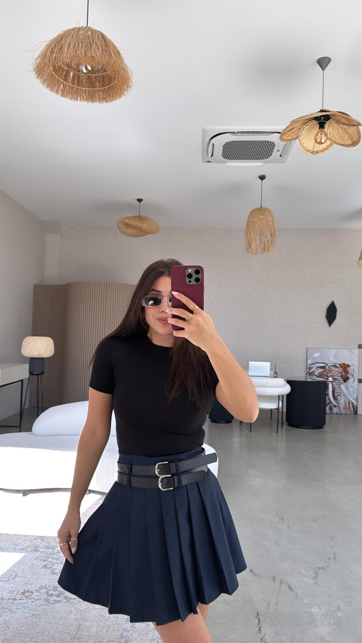 Siyah Kısa Kollu Oys Basic