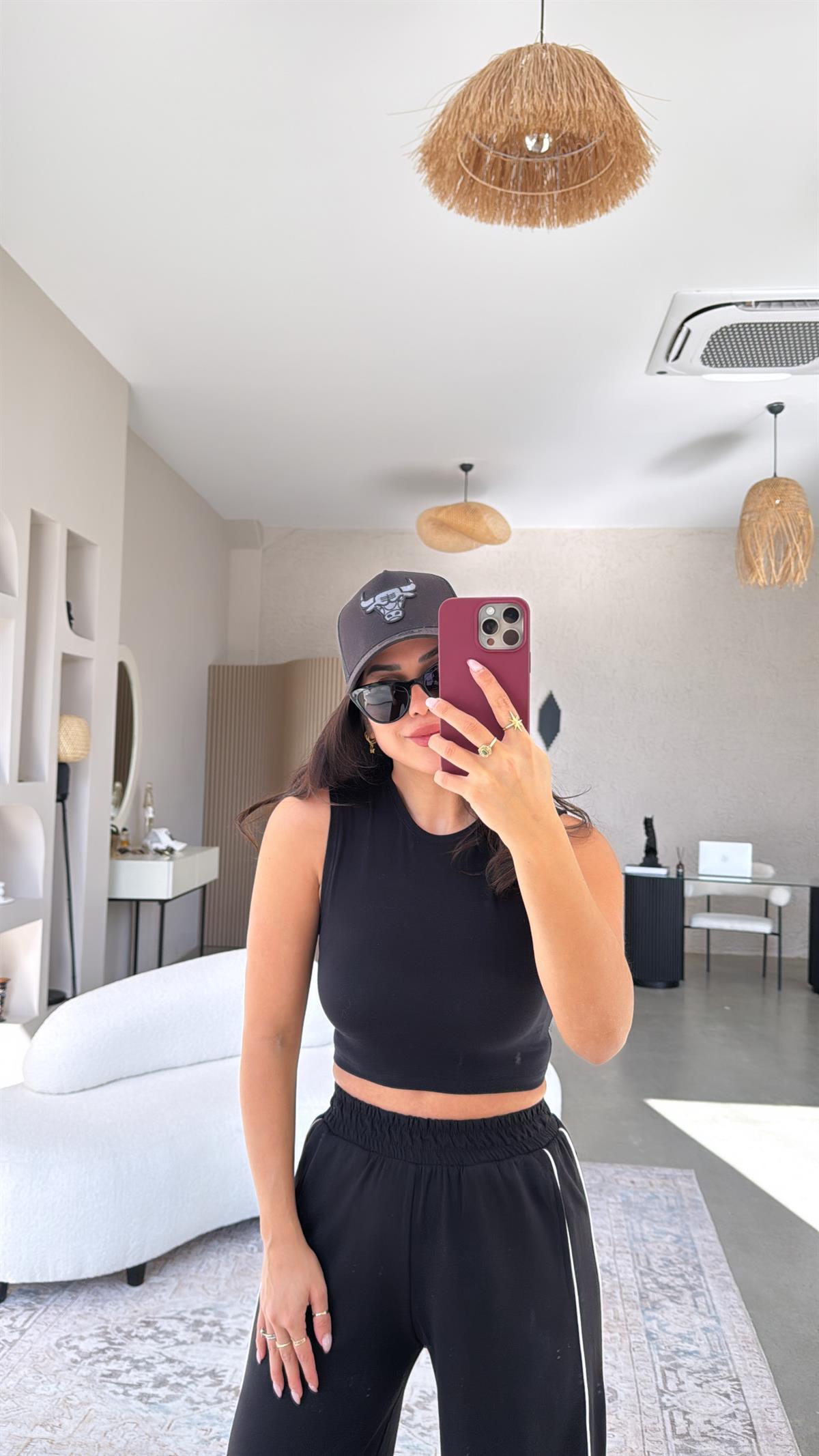 Siyah Kolsuz Crop Body