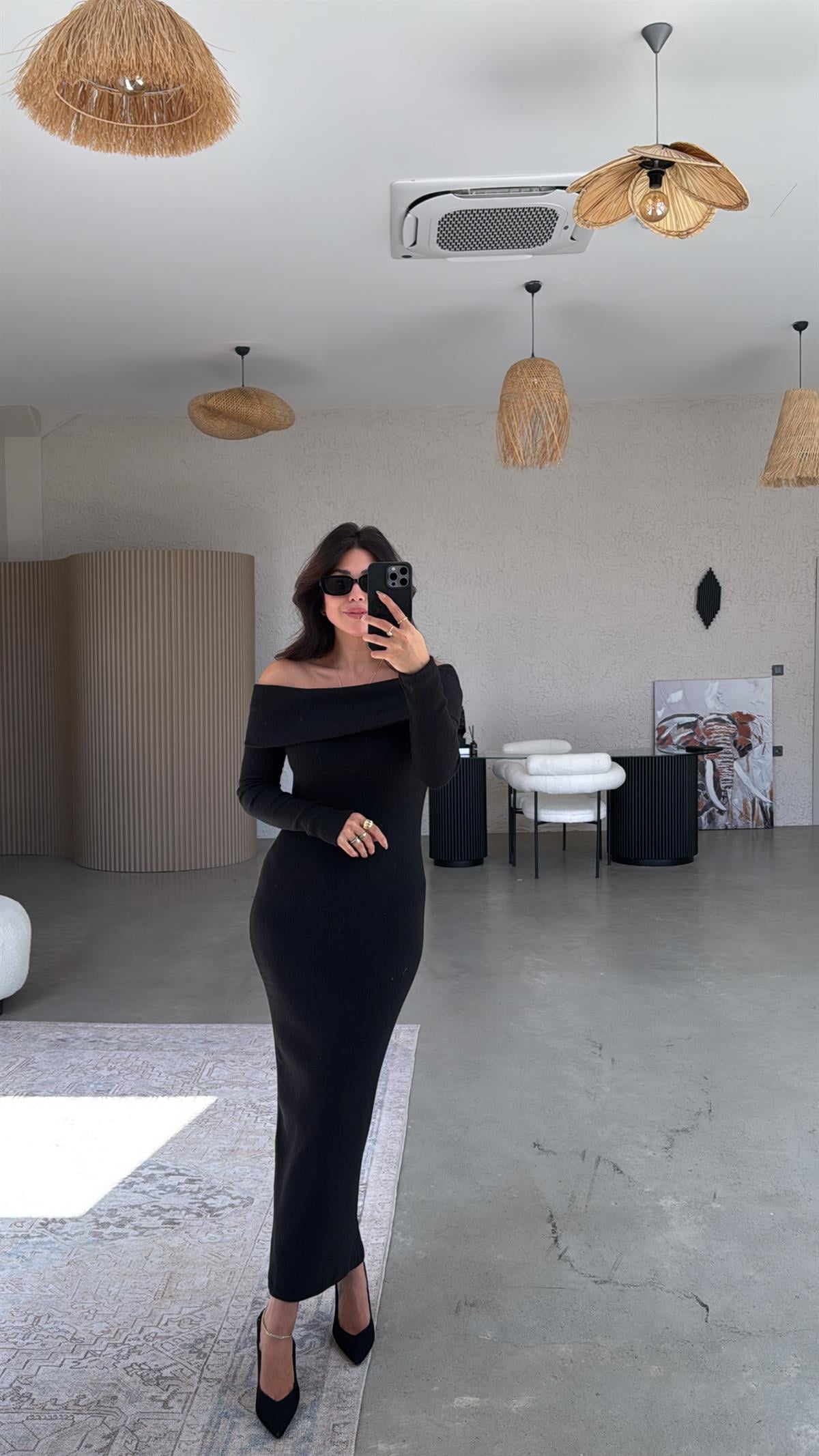Siyah Madonna Elbise