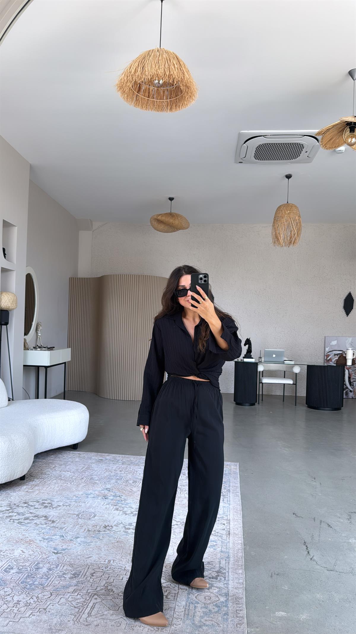 Siyah Massi Pantolon