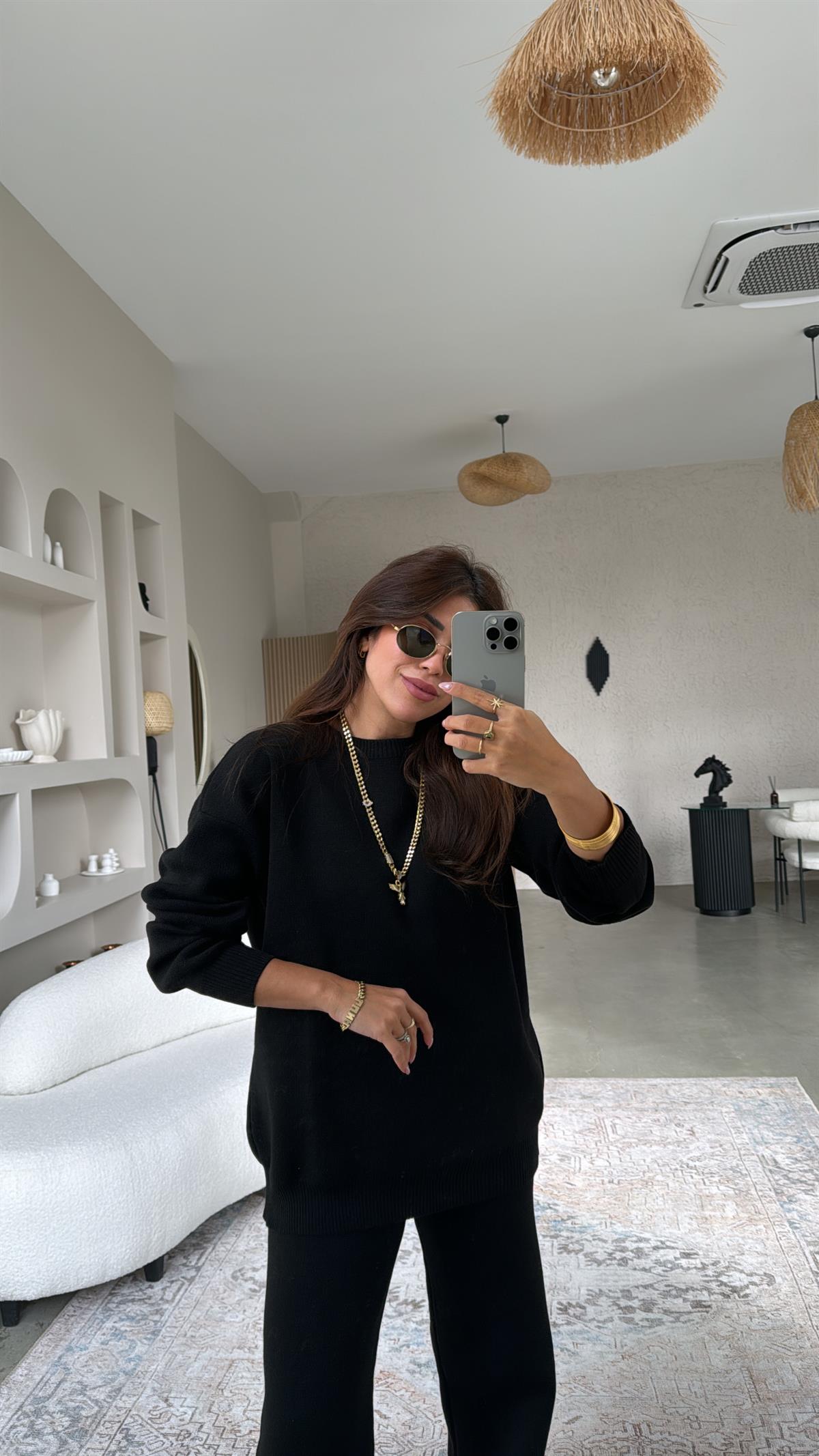 Siyah Massi Triko Takım