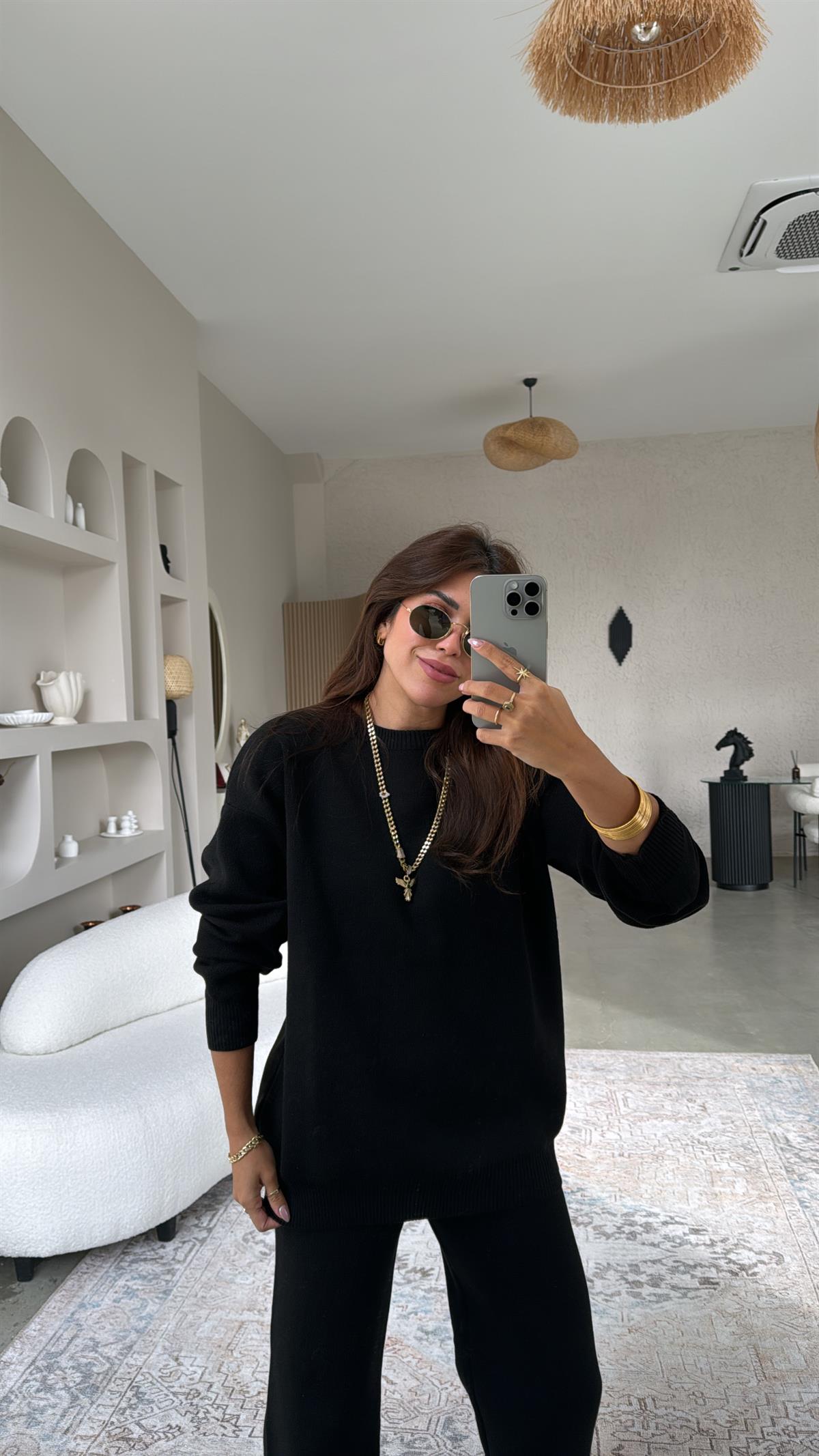 Siyah Massi Triko Takım