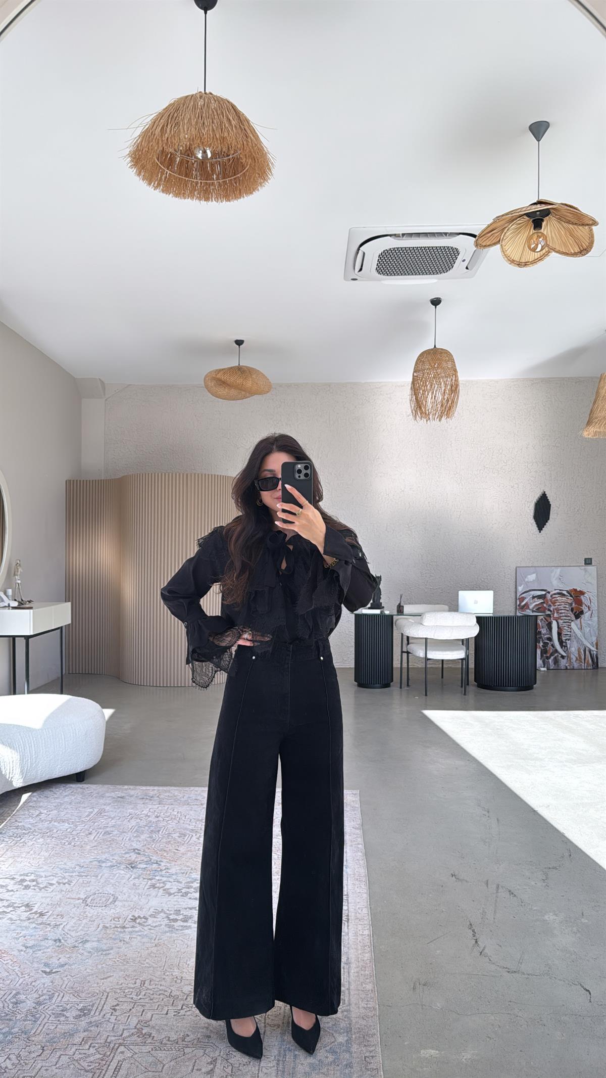 Siyah Orijinal ZR Kadife Pantolon