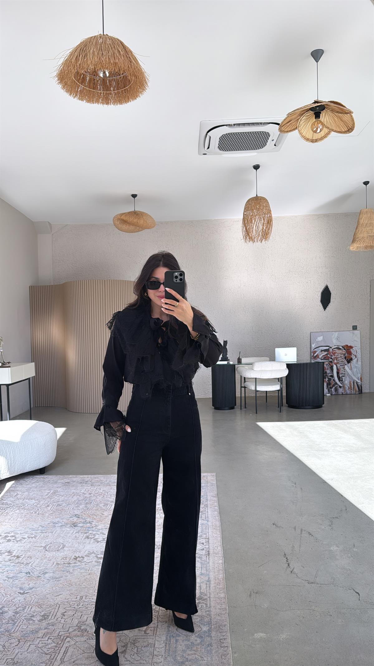 Siyah Orijinal ZR Kadife Pantolon