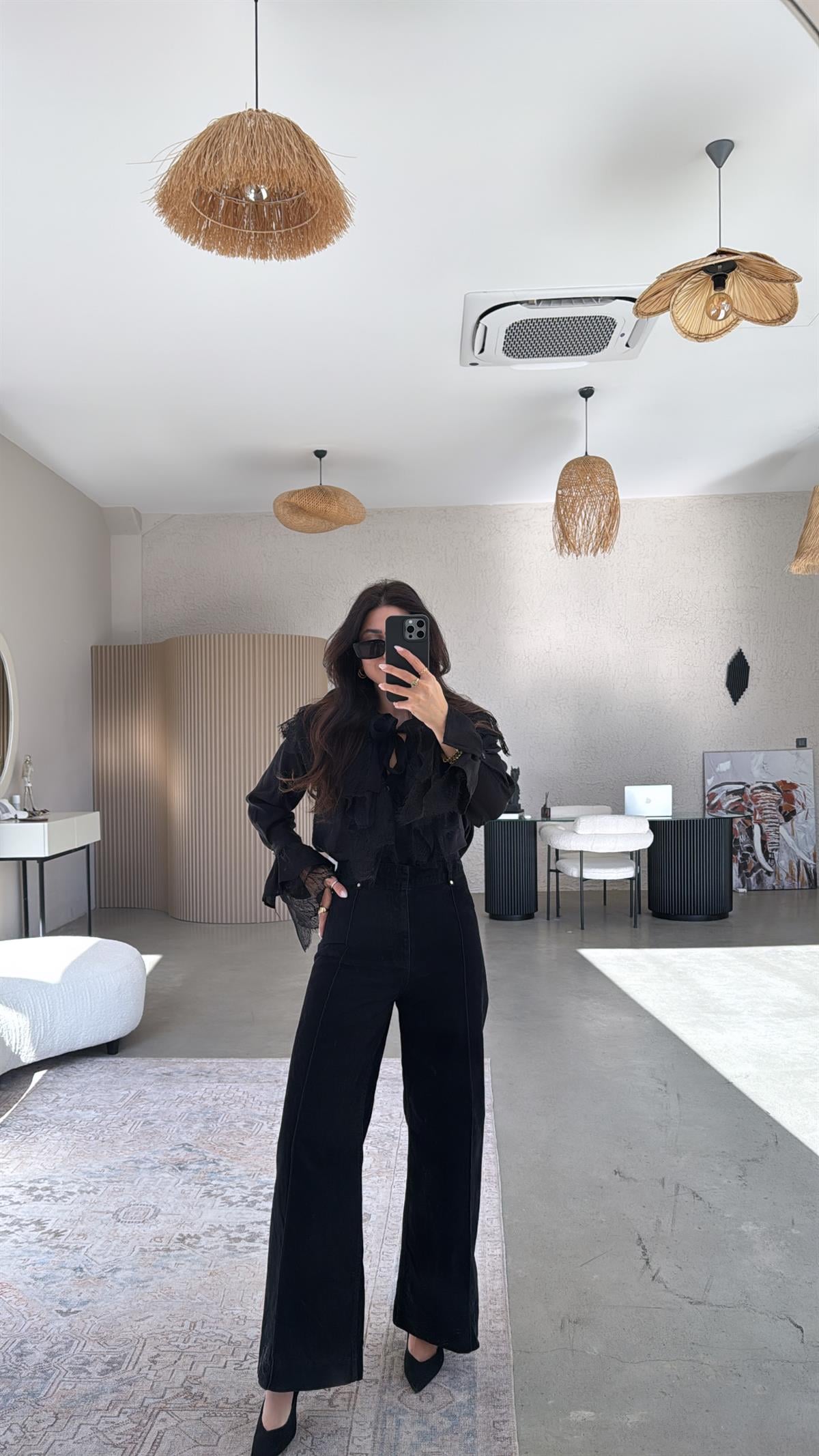 Siyah Orijinal ZR Kadife Pantolon