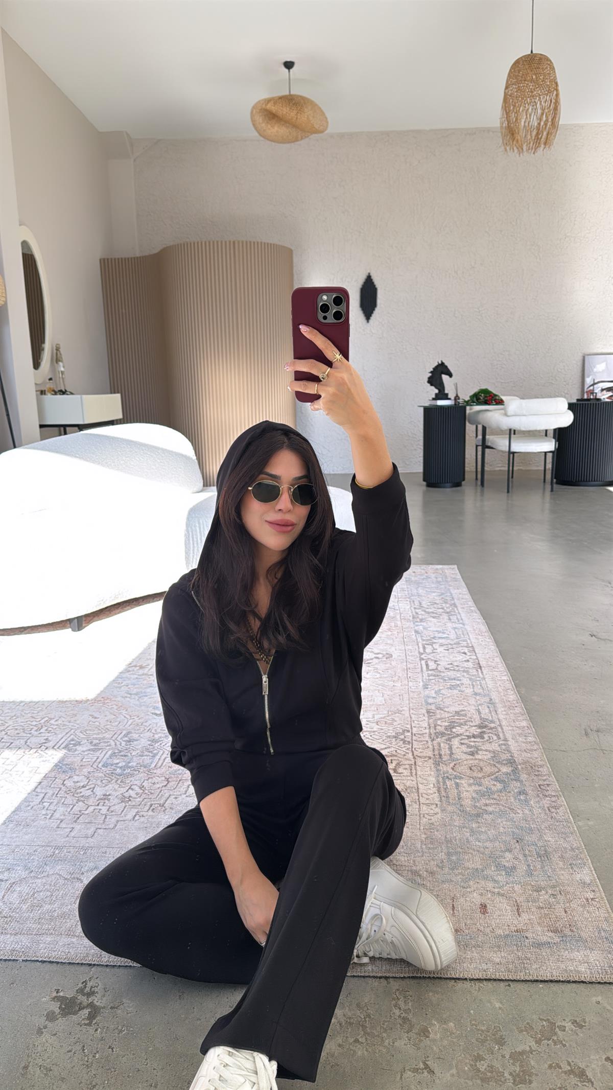 Siyah Oys Push Up Takım