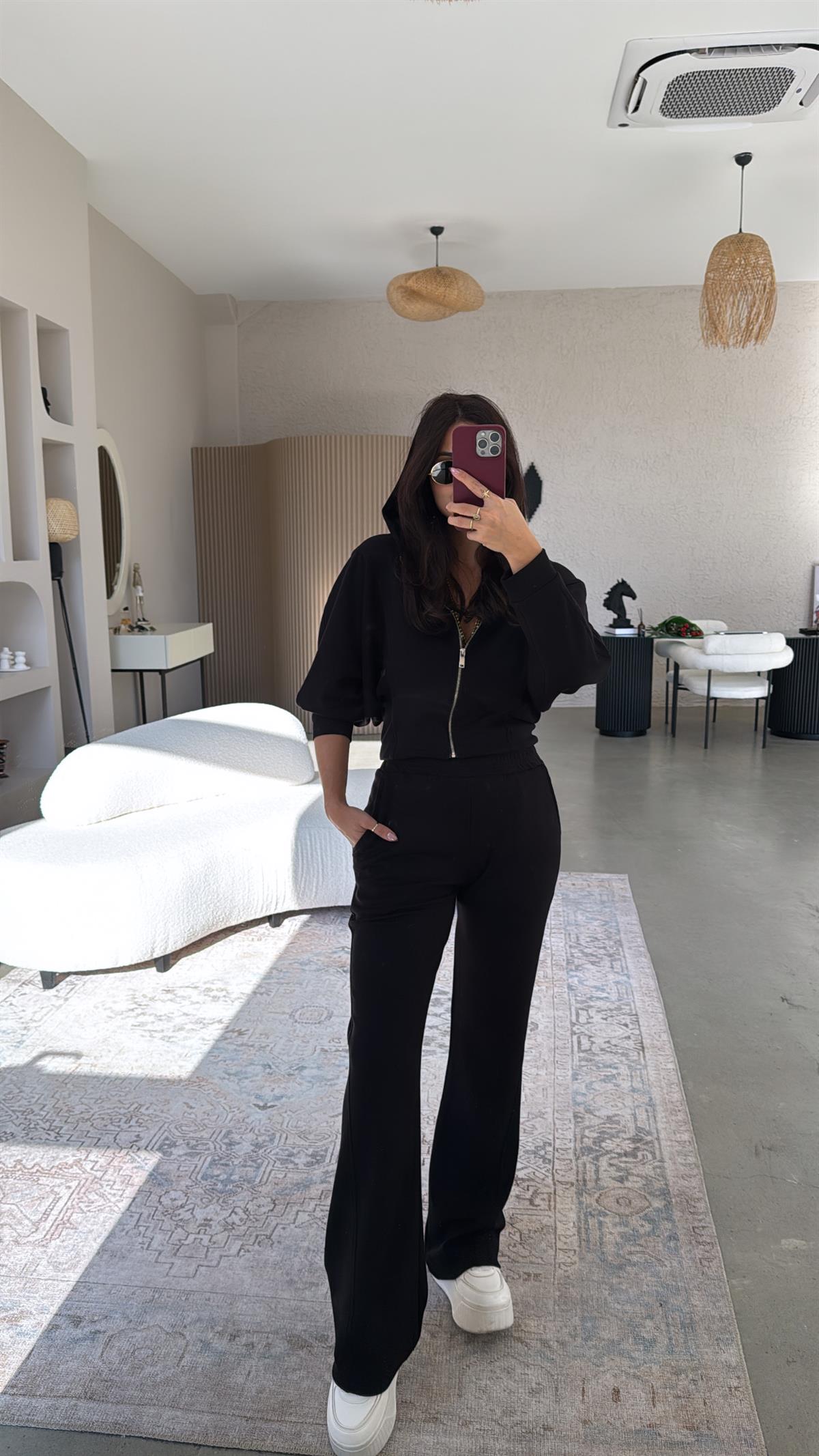 Siyah Oys Push Up Takım