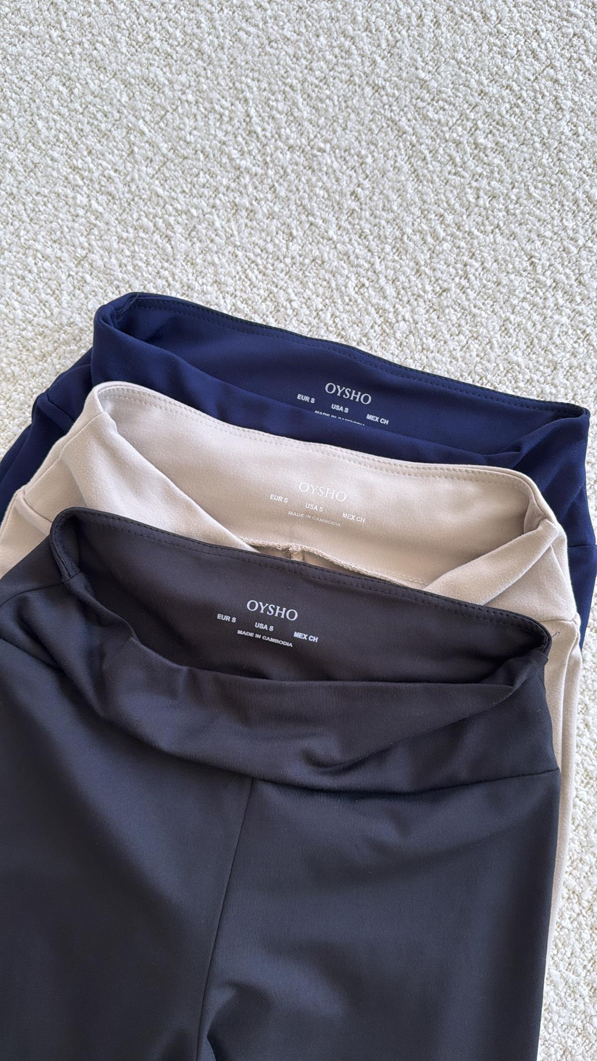 Siyah Oys Tayt Pantolon