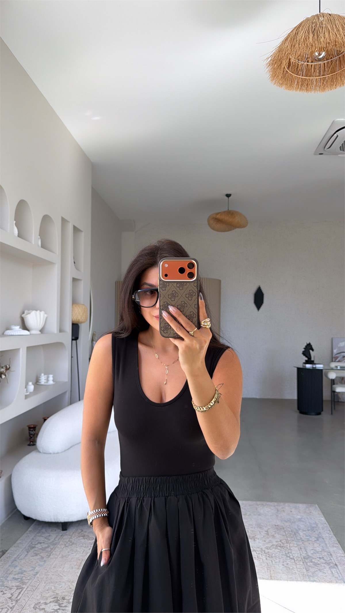 Siyah Pamuk ZR Model Kalın Askılı Alttan Çıtçıtlı Zıbın