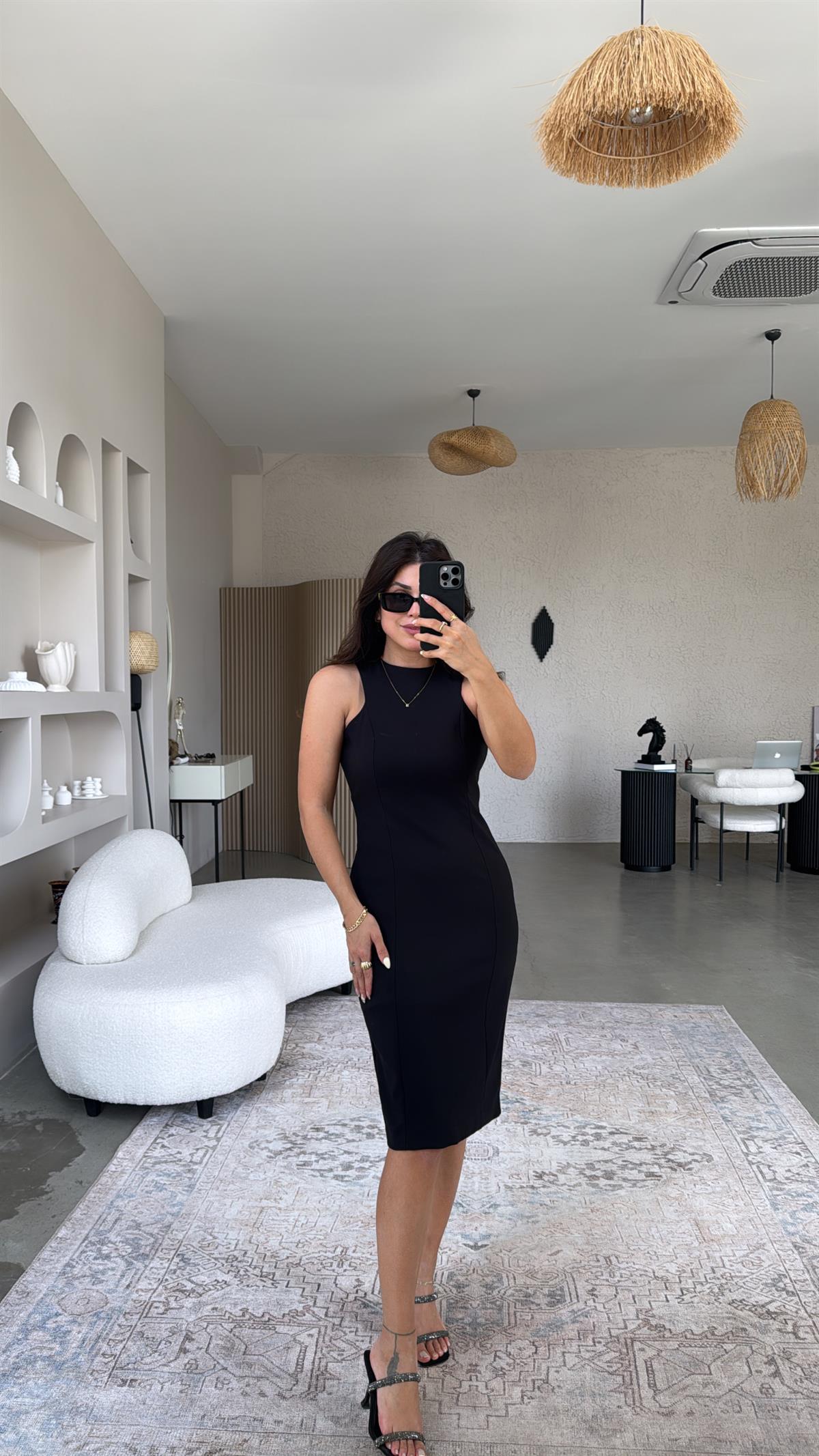 Siyah Premium Kalem Elbise