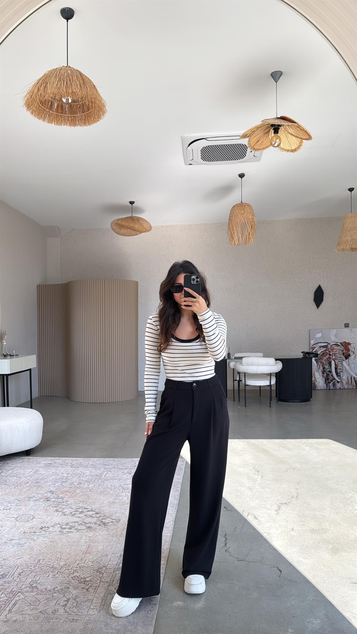 Siyah Relax Pantolon