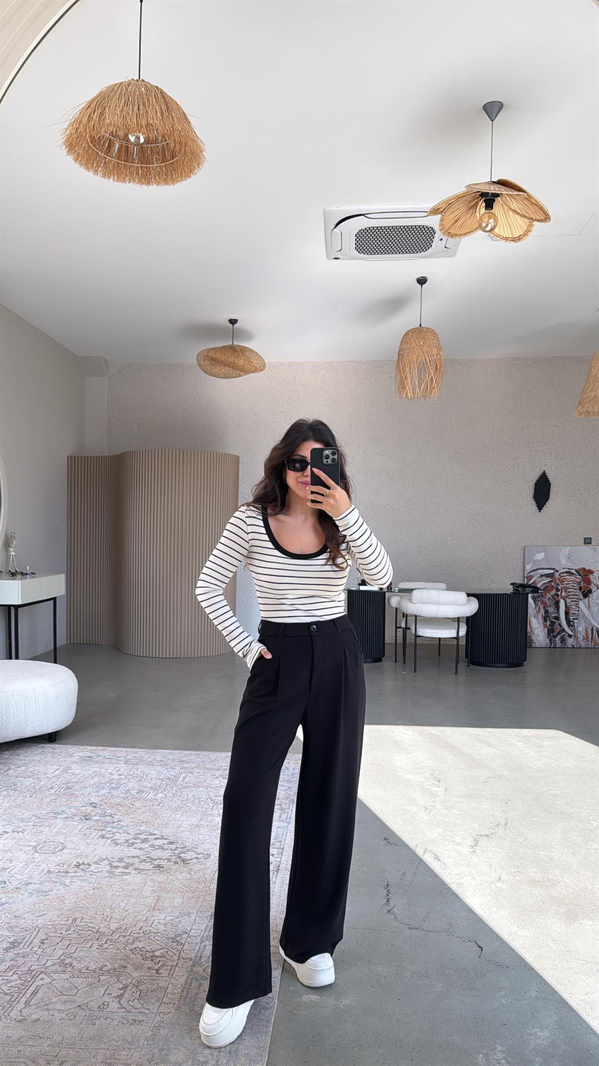 Siyah Relax Pantolon