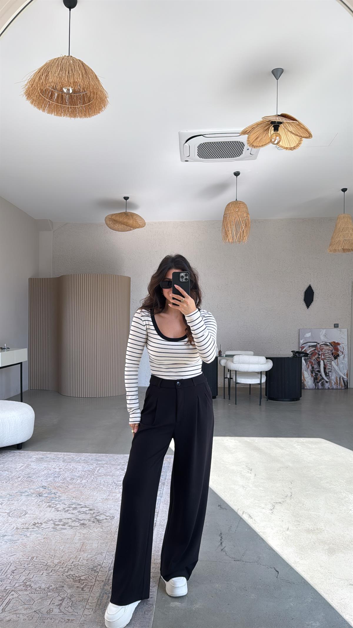 Siyah Relax Pantolon