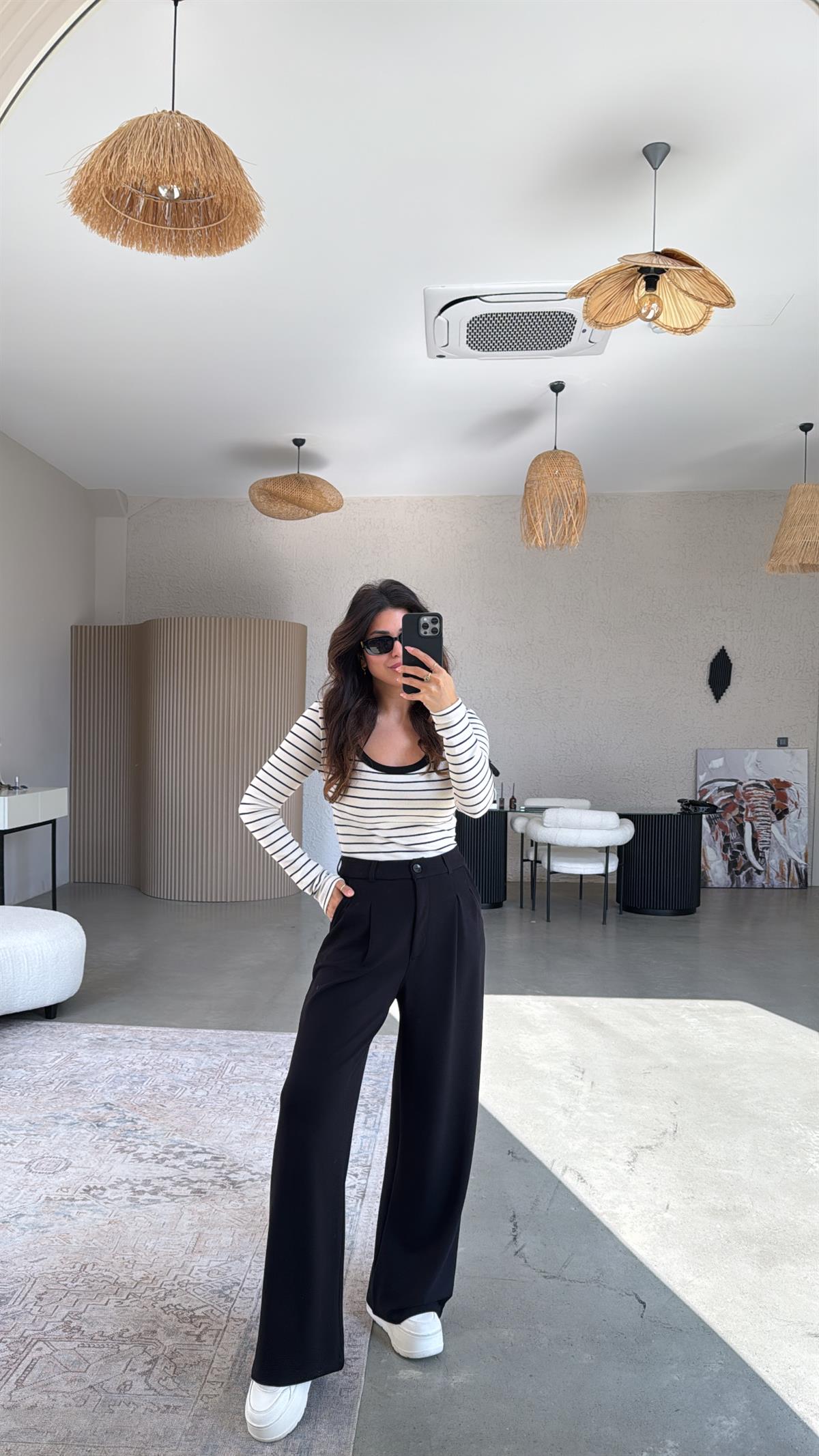 Siyah Relax Pantolon