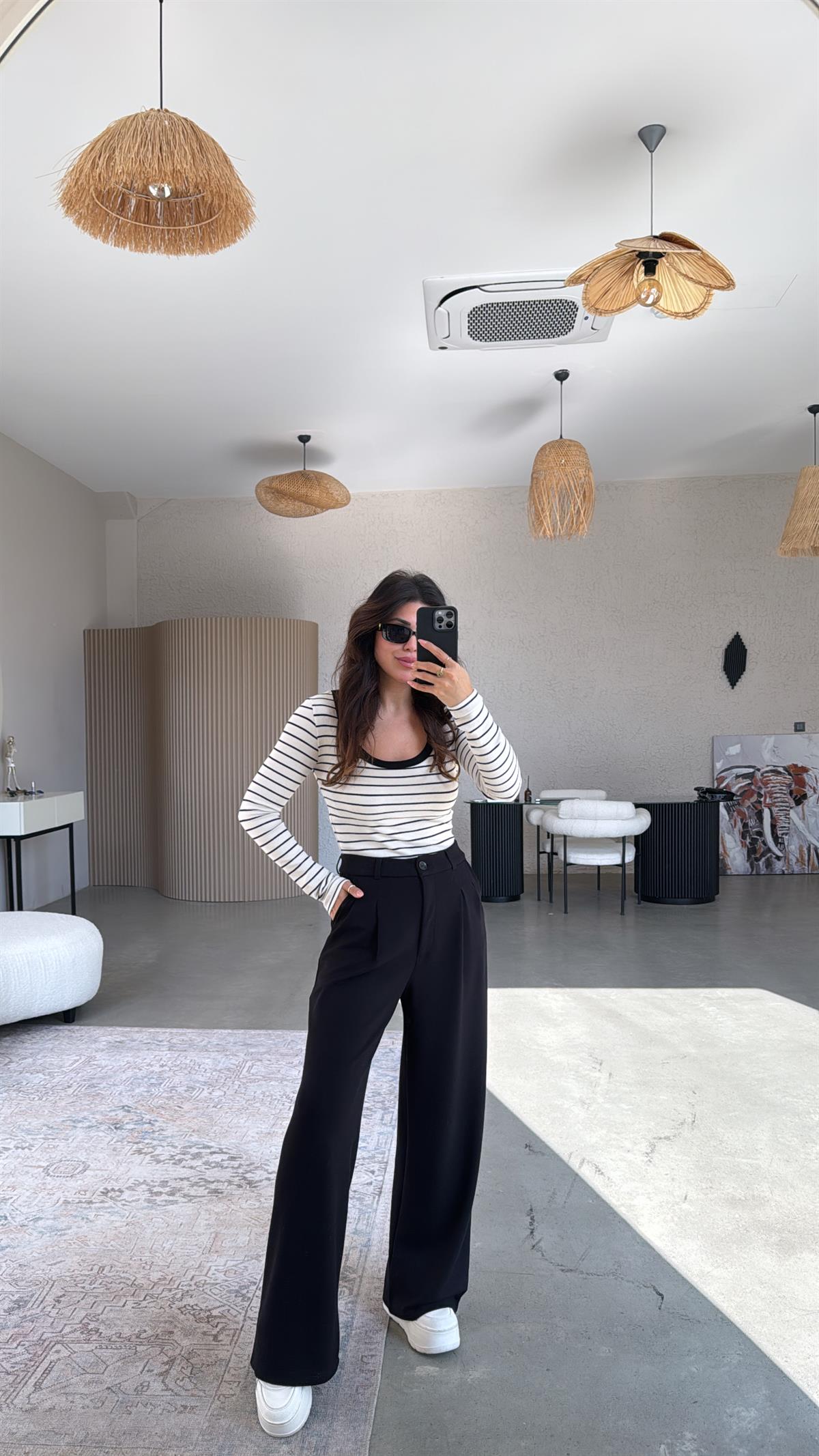 Siyah Relax Pantolon