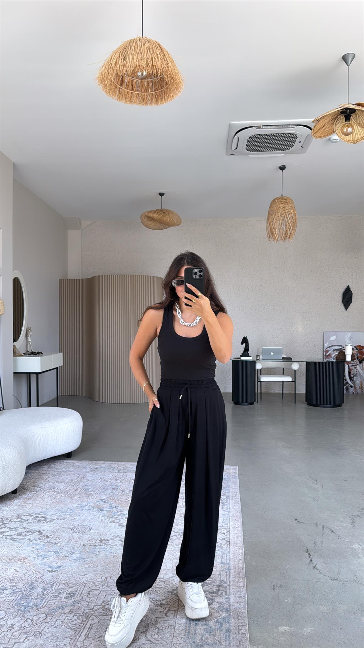 Siyah Salaş Modal Şalvar