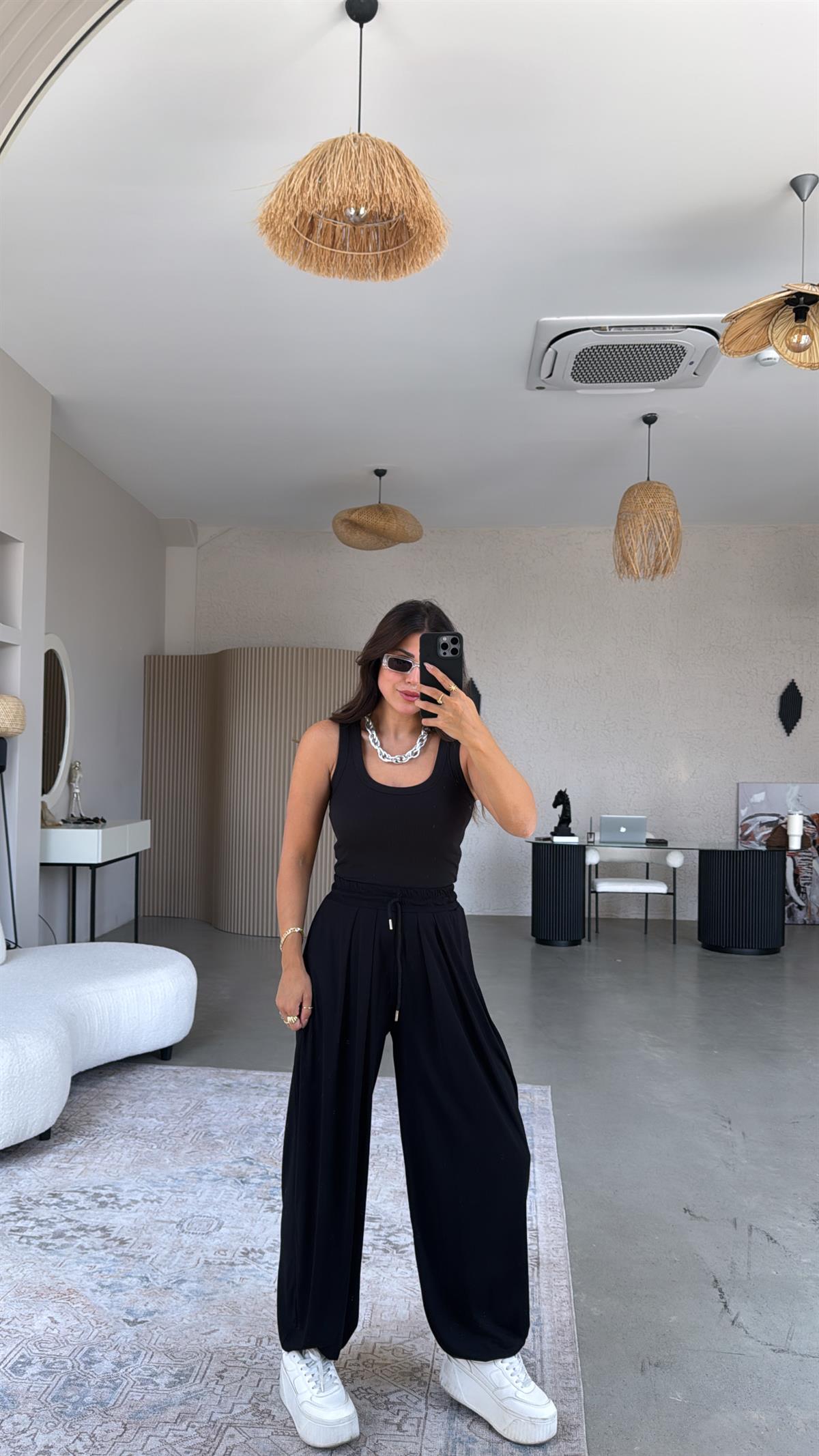 Siyah Salaş Modal Şalvar