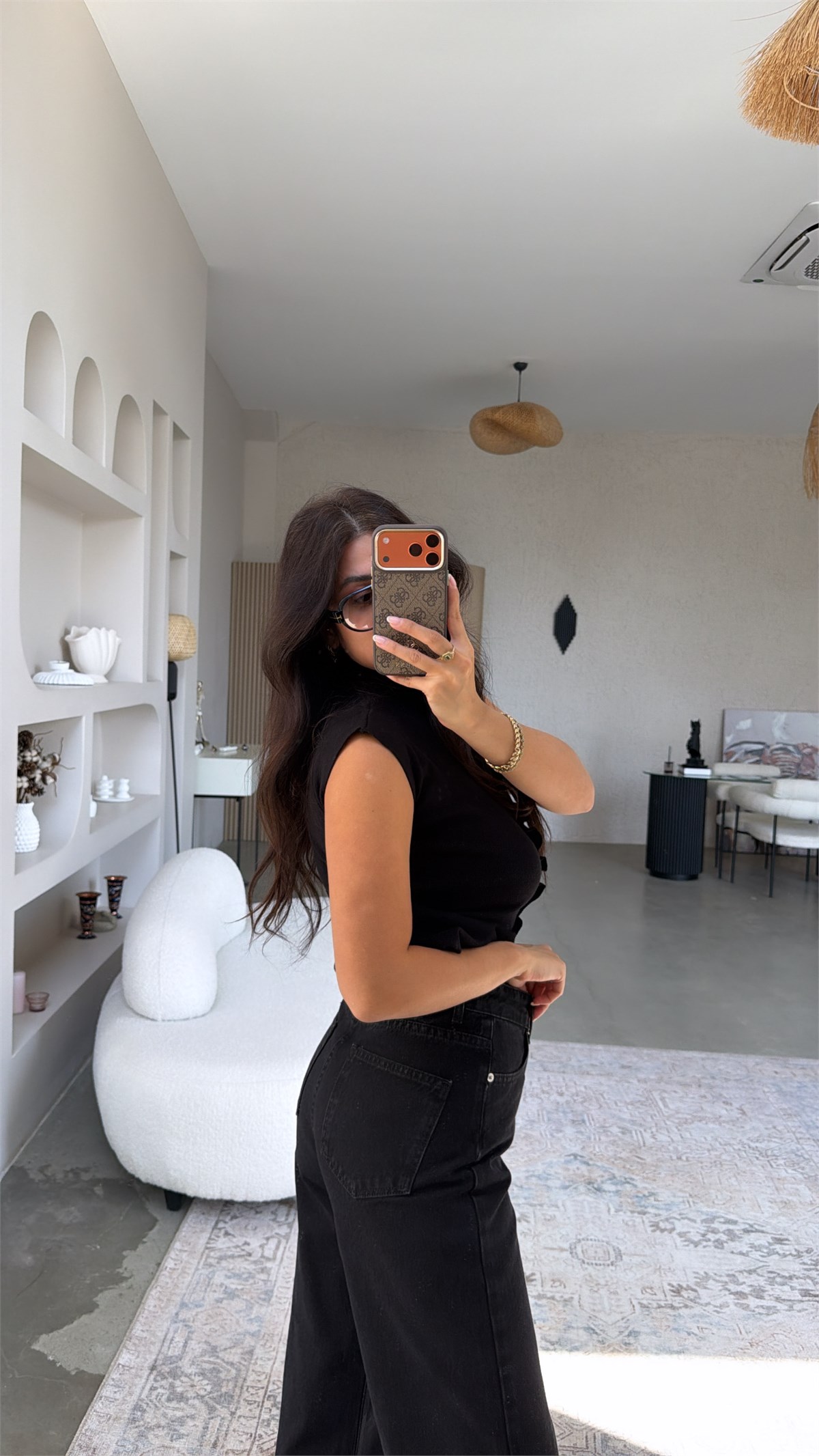 Siyah Straight Fit Jean