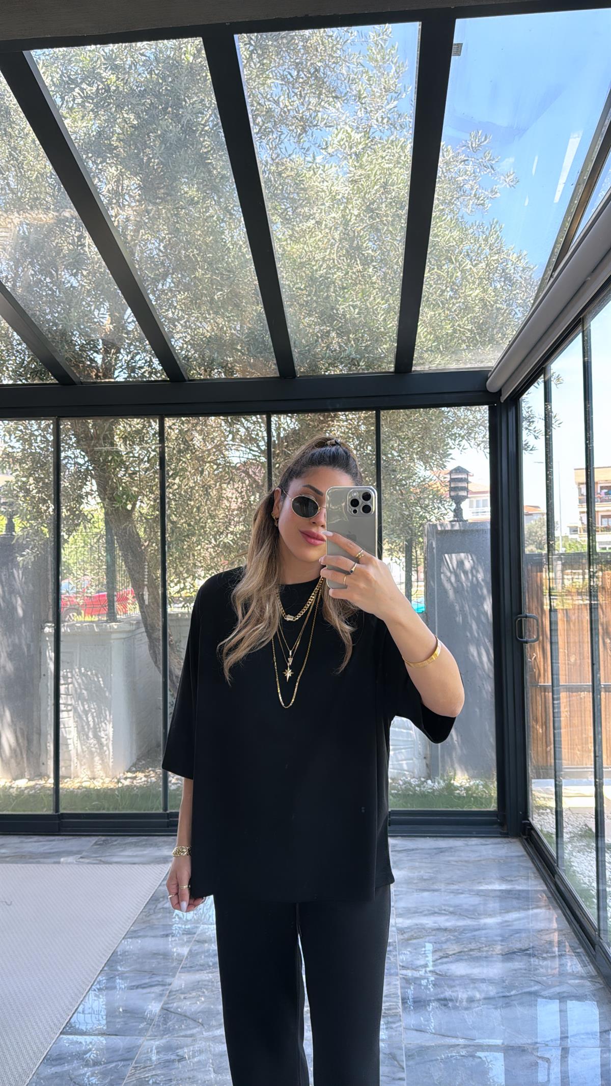 Siyah ZR Bol Paça Basic Takım