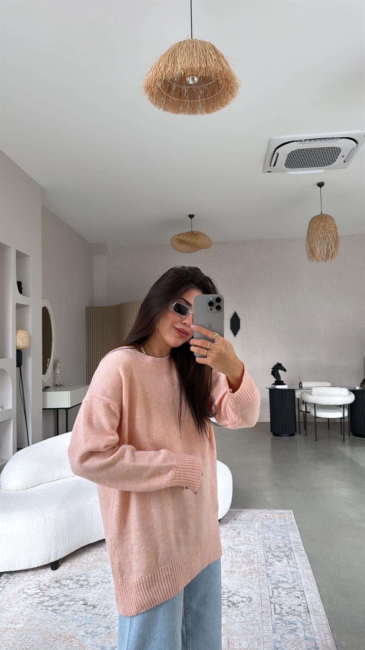 Somon Bisiklet Yaka Yumoş Kazak