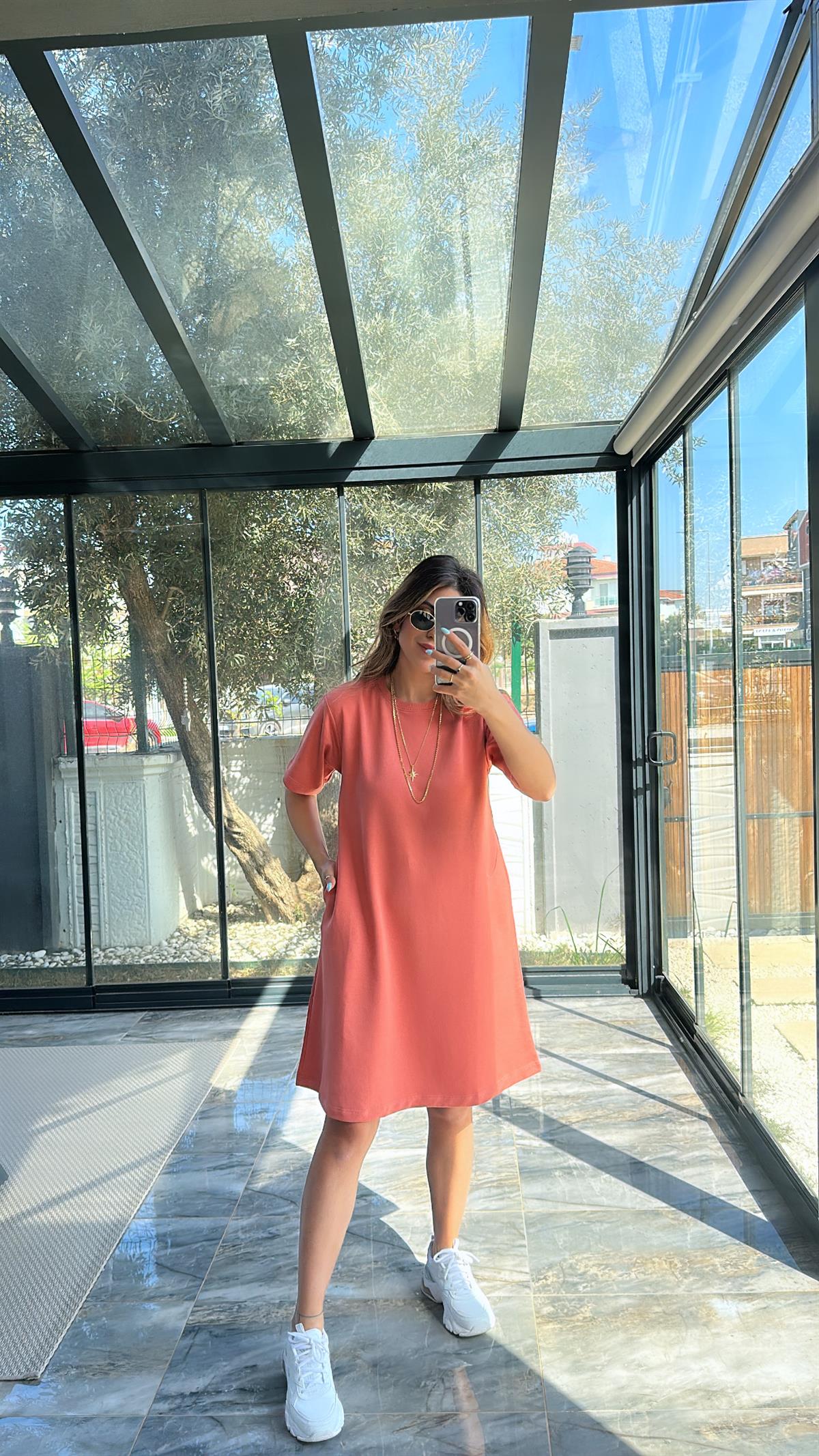 Somon Salaş İki İplik Basic Elbise