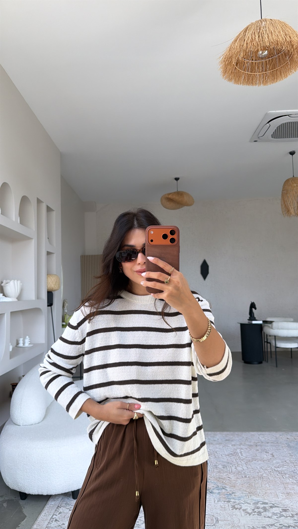 Taş Çizgili Baharlık Triko