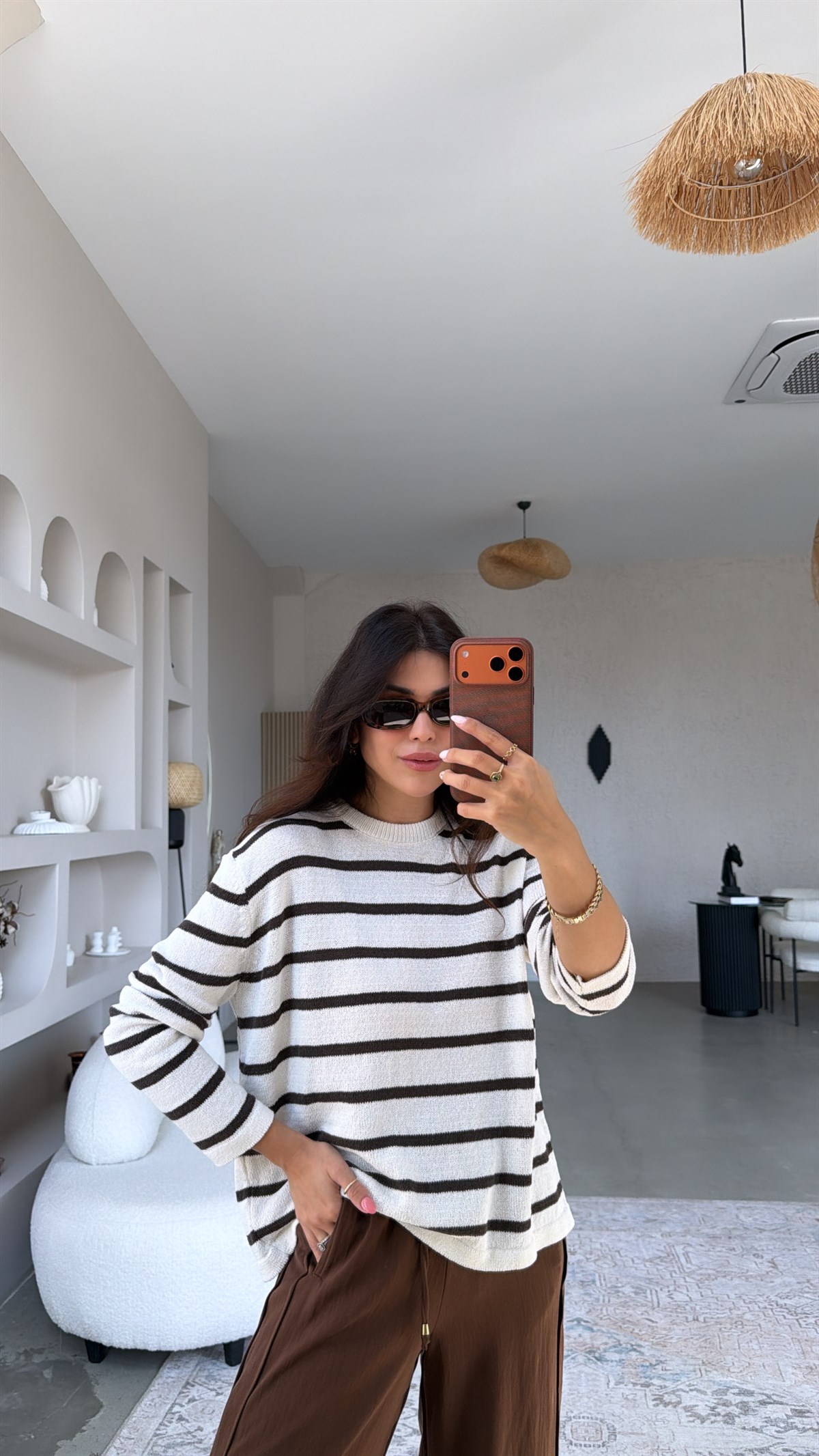 Taş Çizgili Baharlık Triko