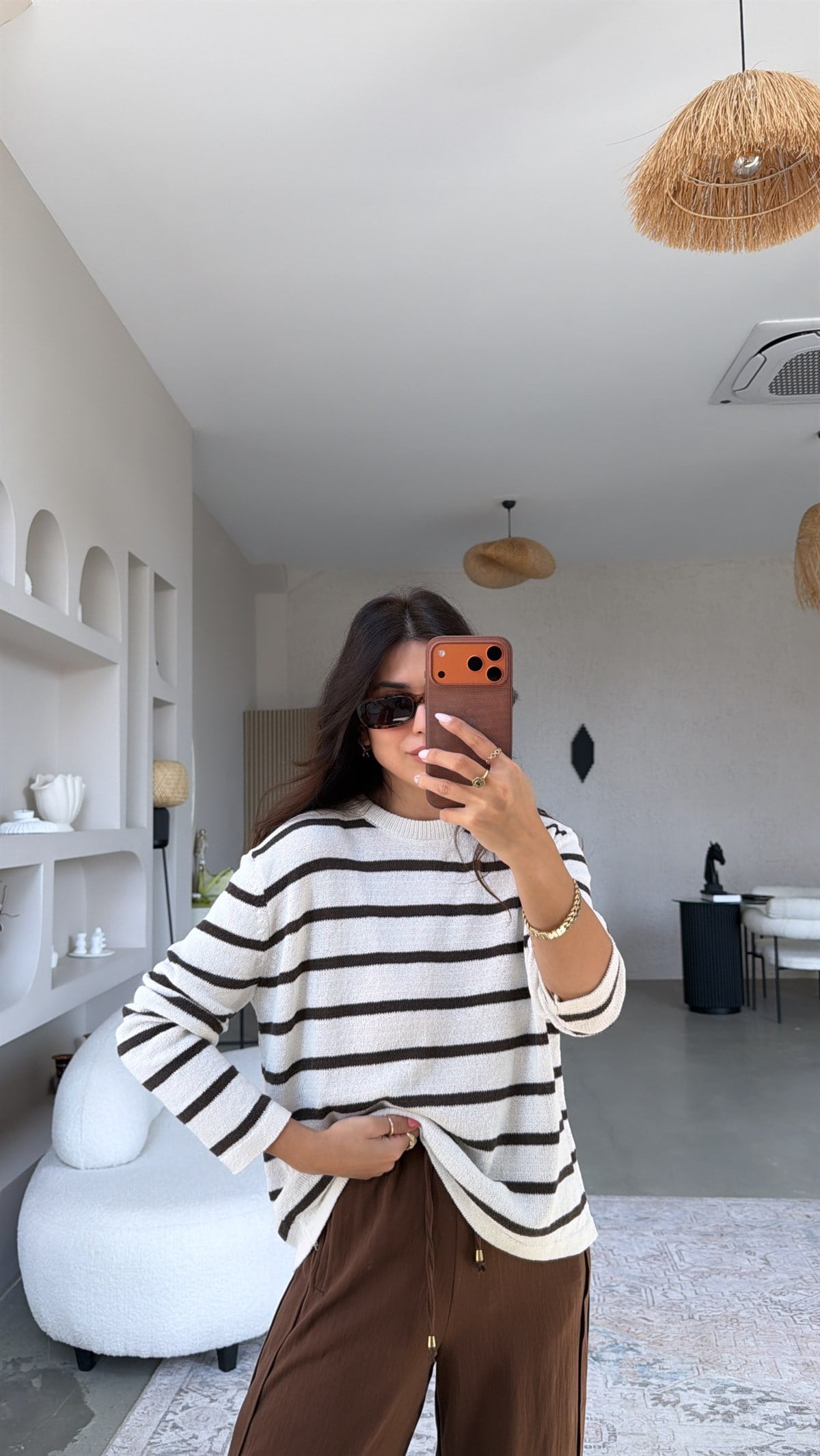 Taş Çizgili Baharlık Triko