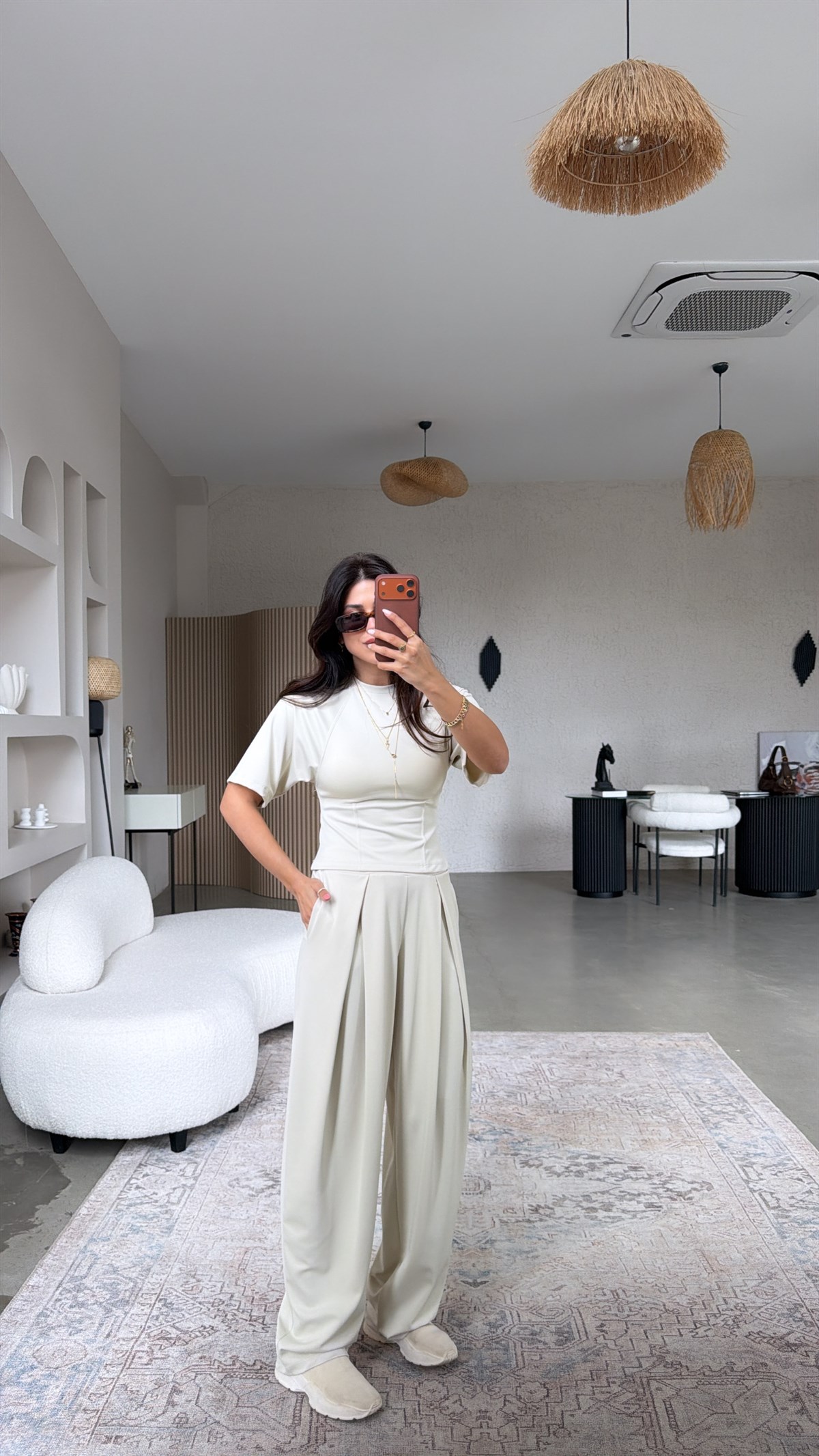 Taş Diagonel Pile Detaylı Oturtmalı Takım