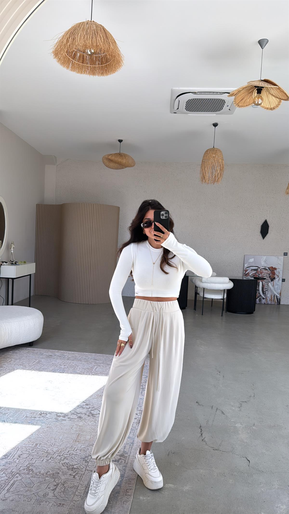 Taş Rengi Premium Modal Şalvar