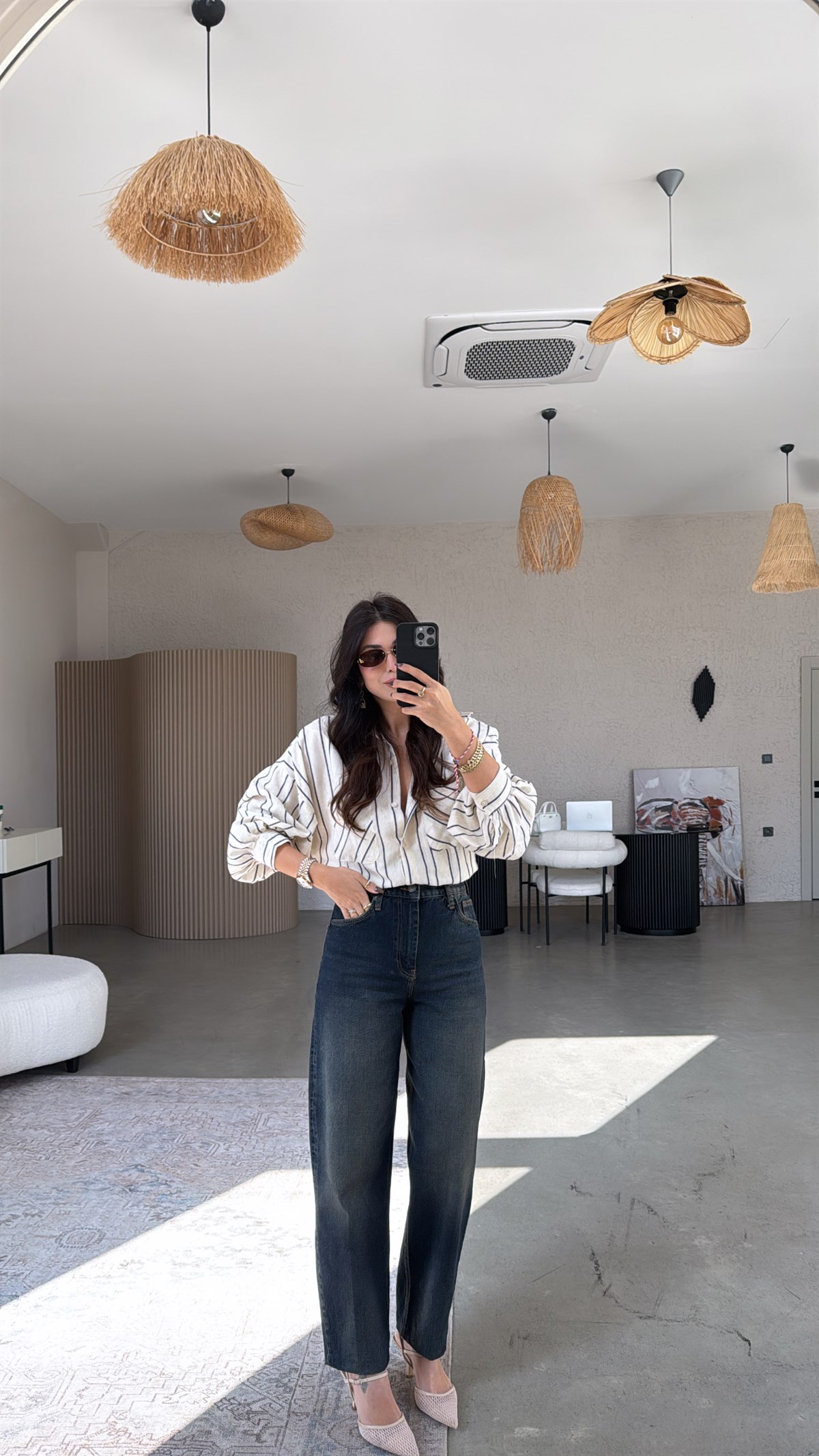 Tintli Koyu Renk ZR Orijinal Balon Jean