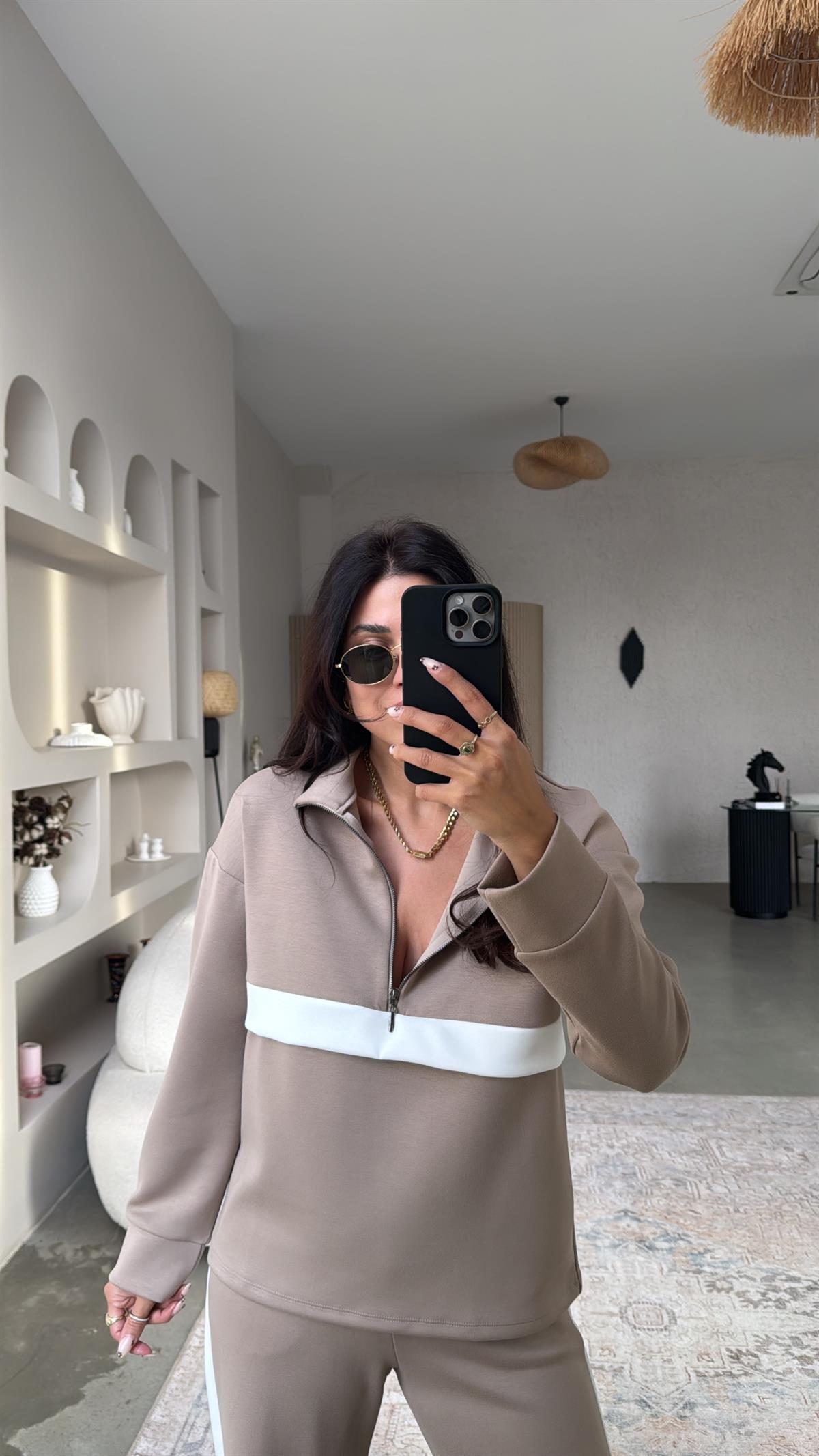 Vizon Beyaz Şeritli Ntw Takım