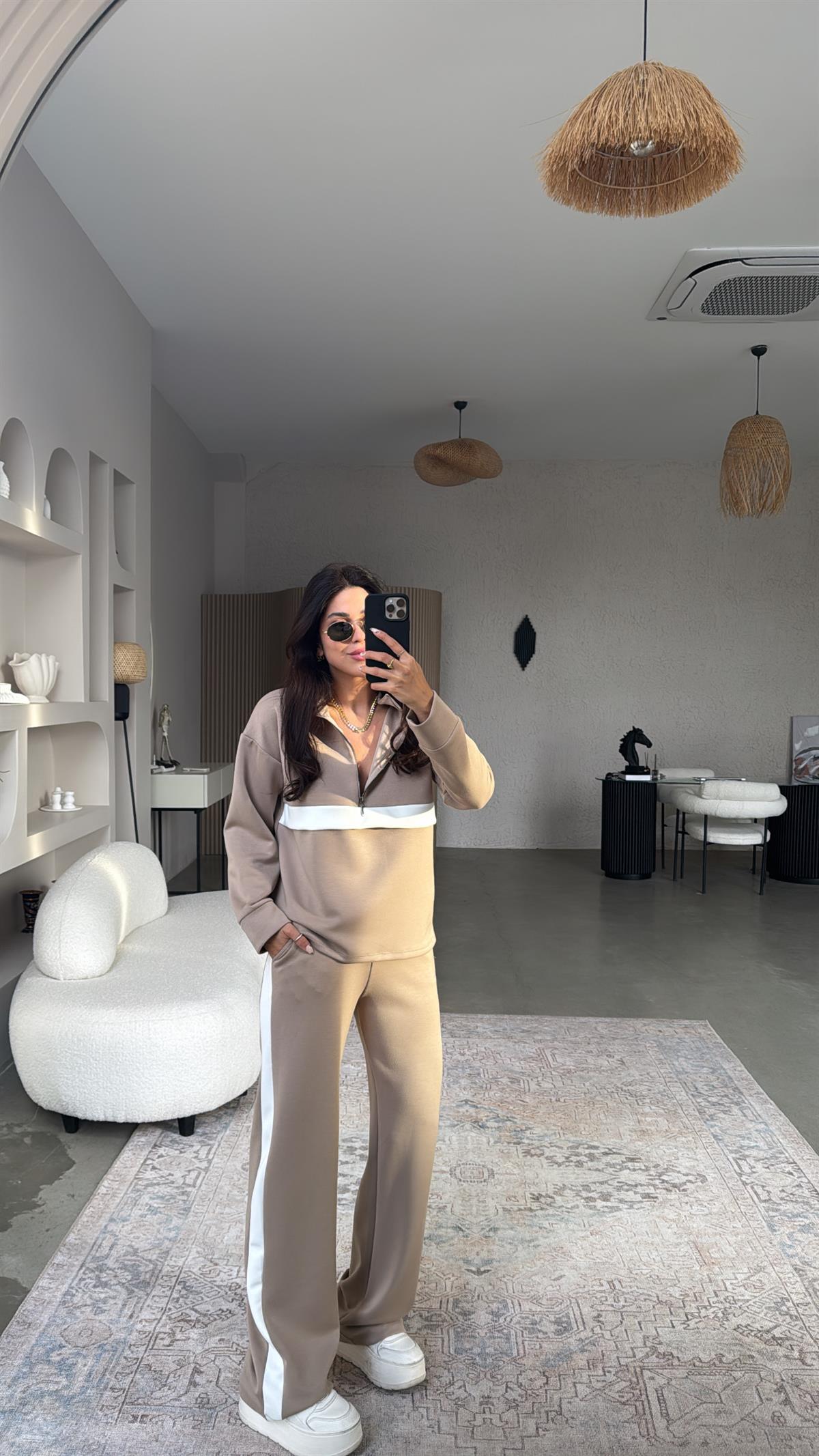 Vizon Beyaz Şeritli Ntw Takım