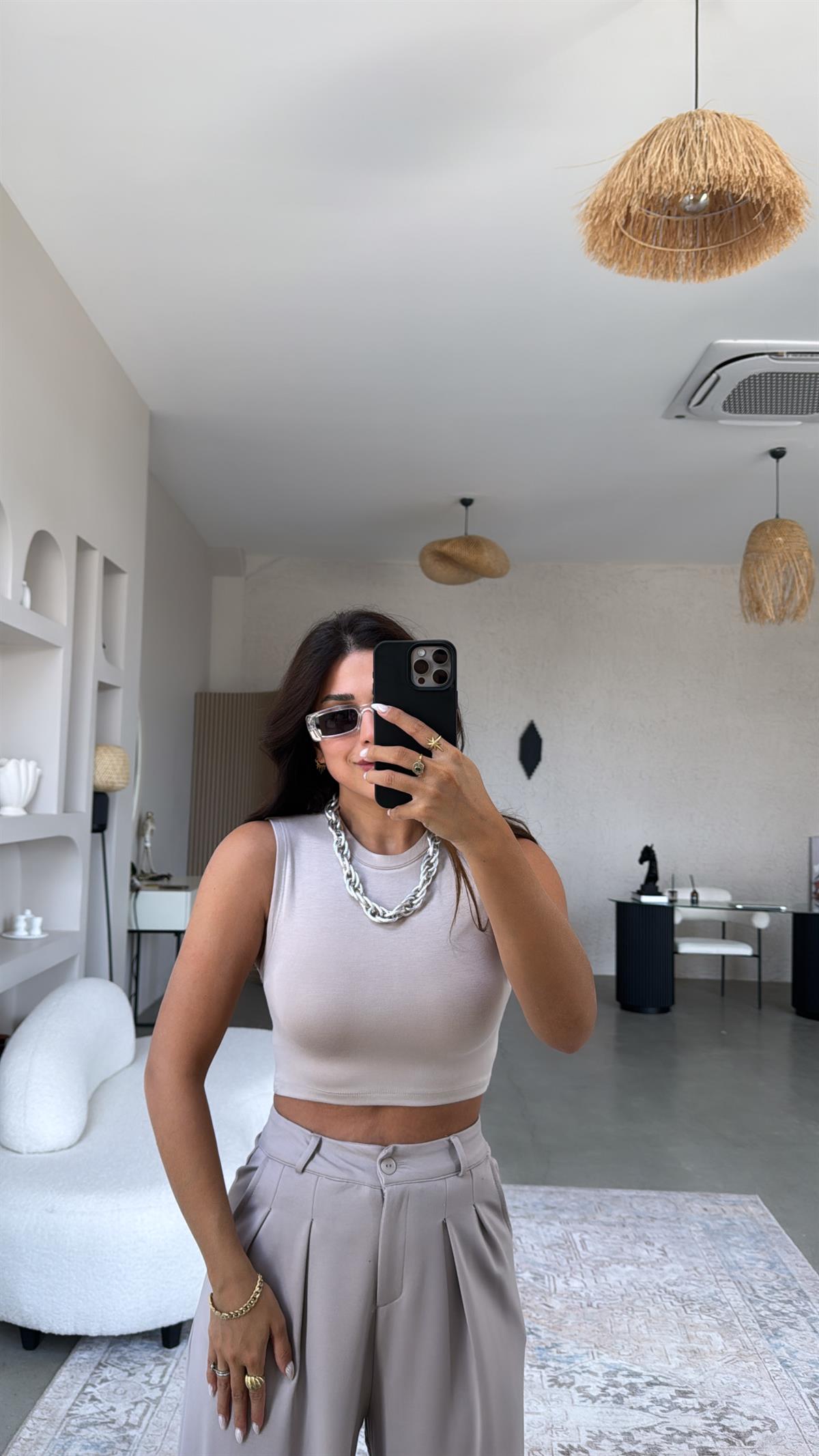 Vizon Bisiklet Yaka Oys Crop