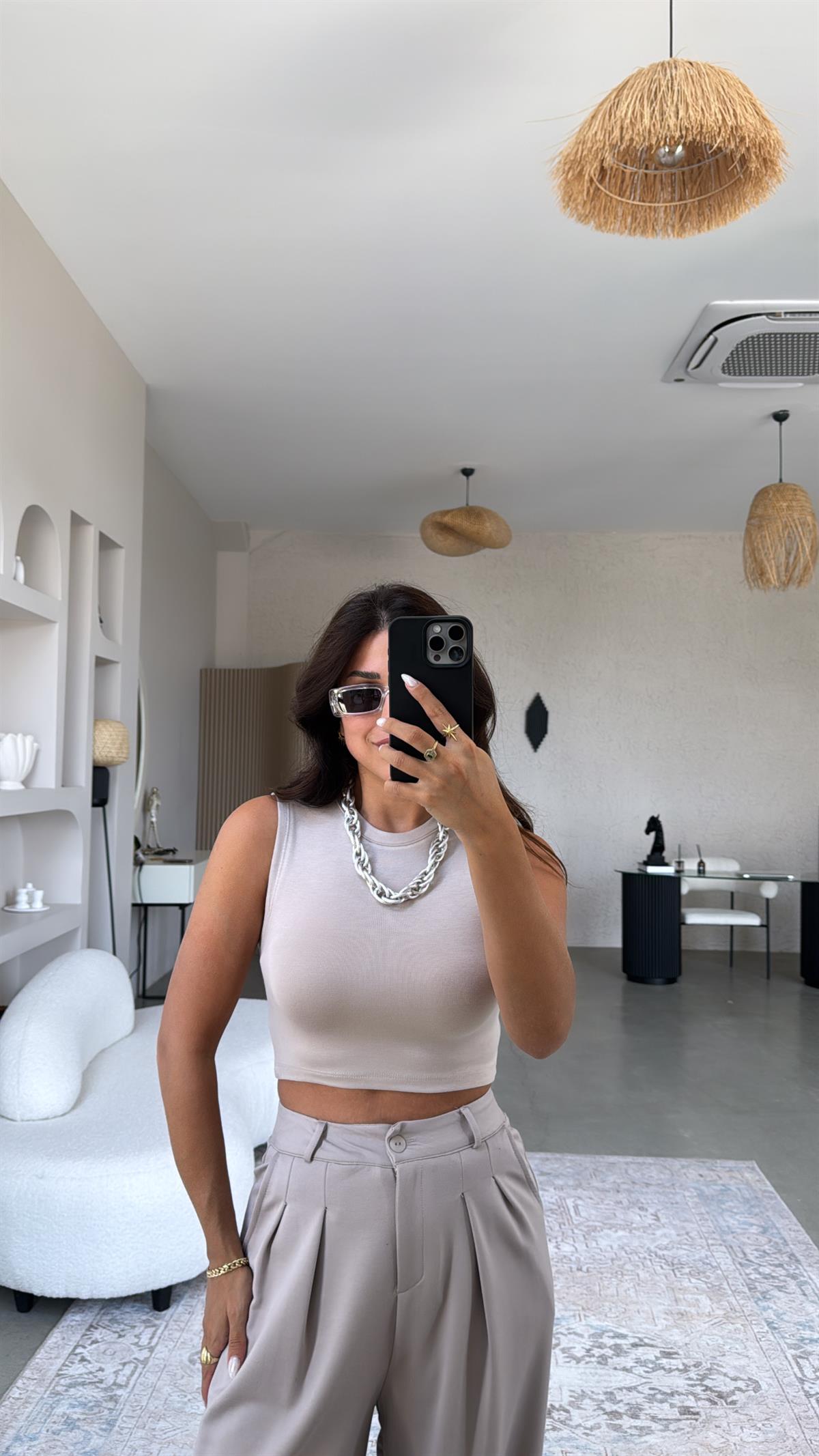 Vizon Bisiklet Yaka Oys Crop