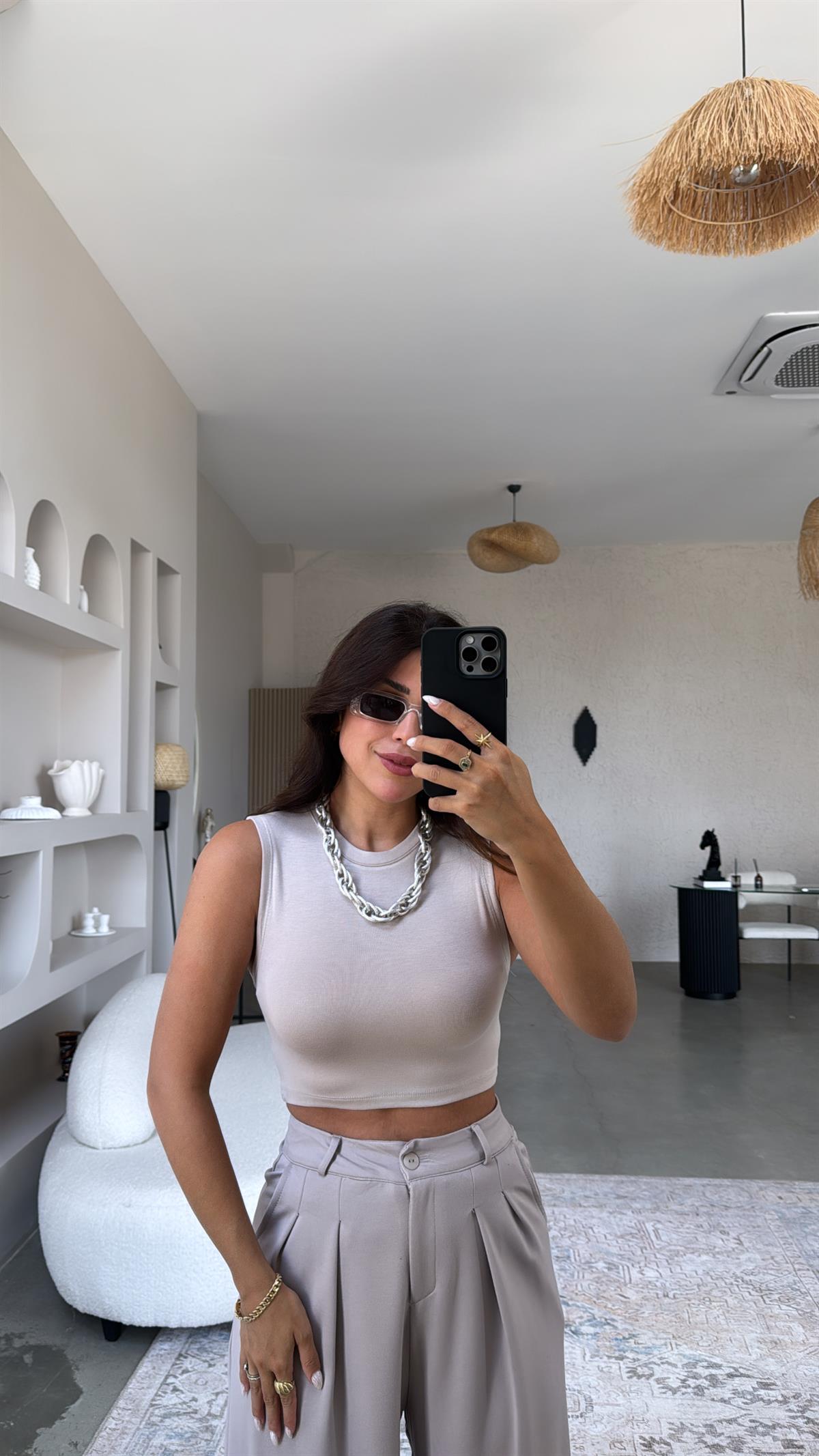 Vizon Bisiklet Yaka Oys Crop