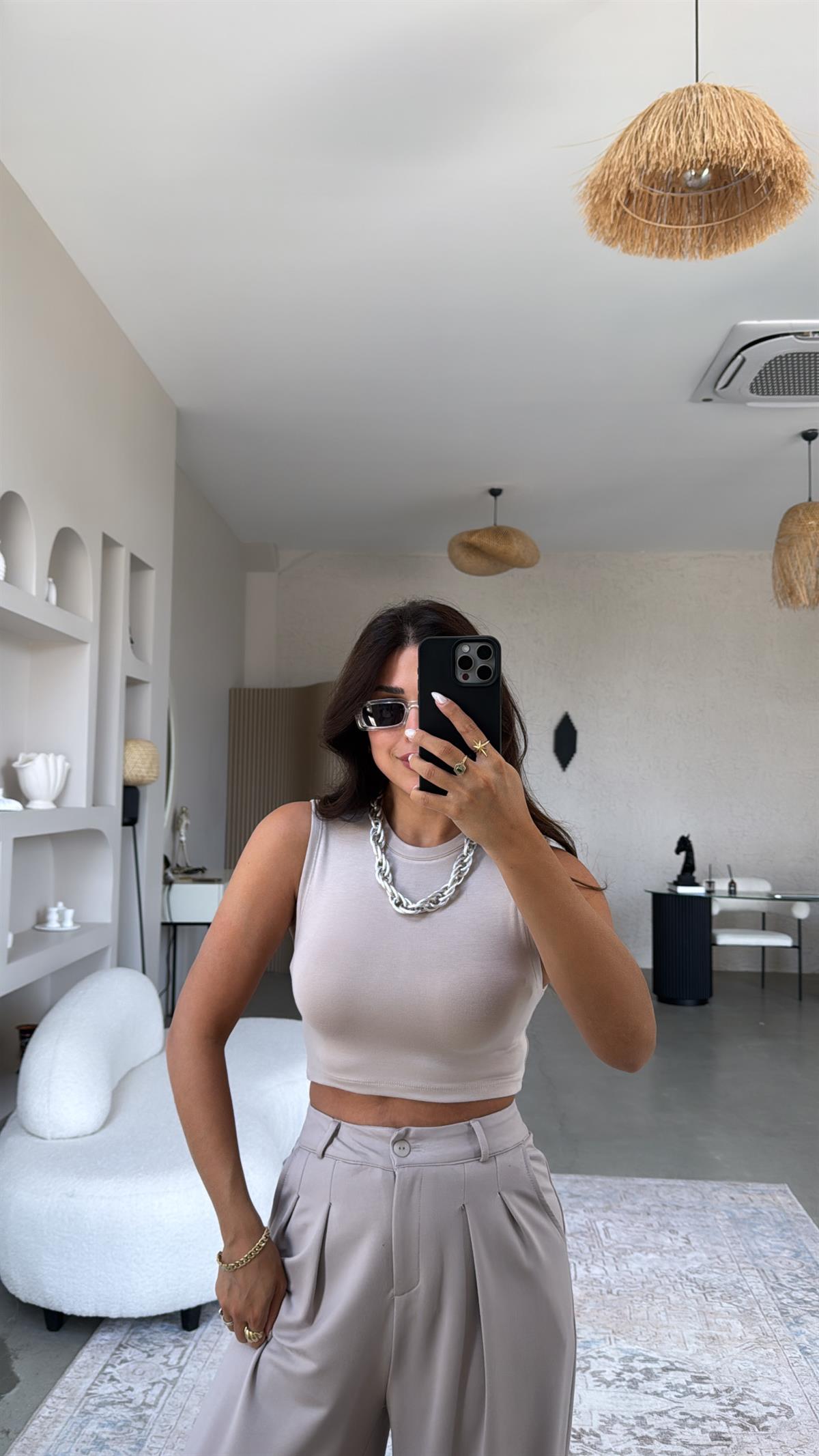 Vizon Bisiklet Yaka Oys Crop