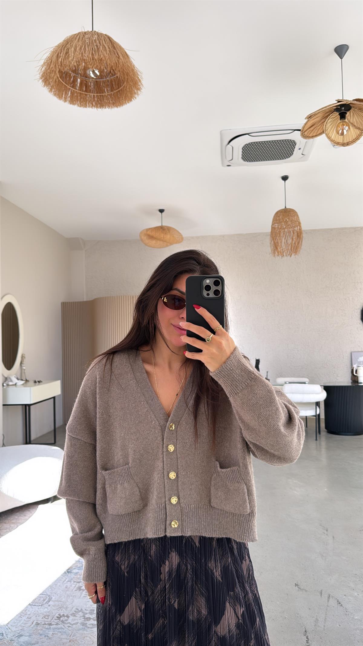 Vizon Dlv Cepli Triko Hırka