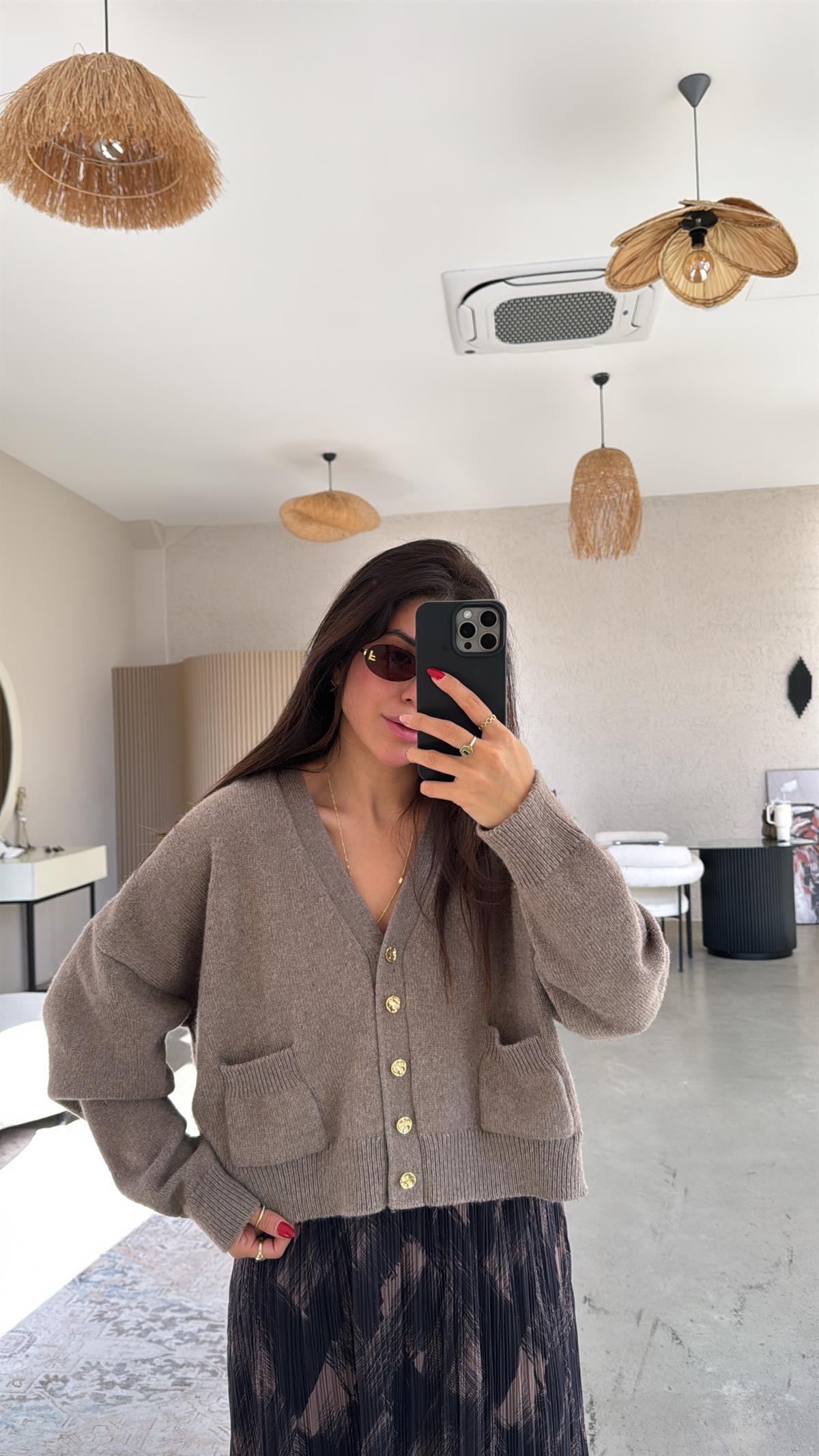 Vizon Dlv Cepli Triko Hırka