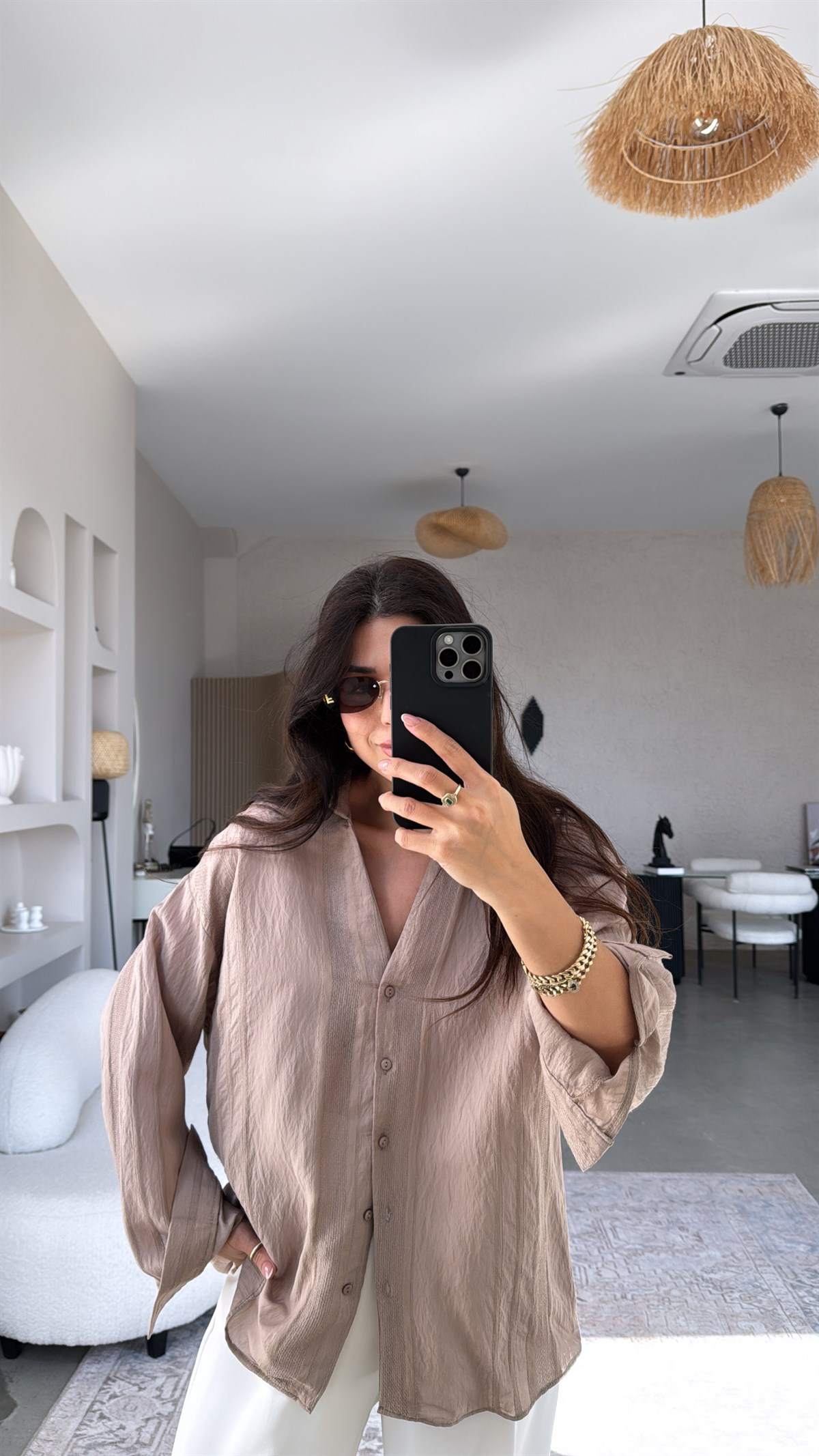 Vizon Dokulu Premium Gömlek