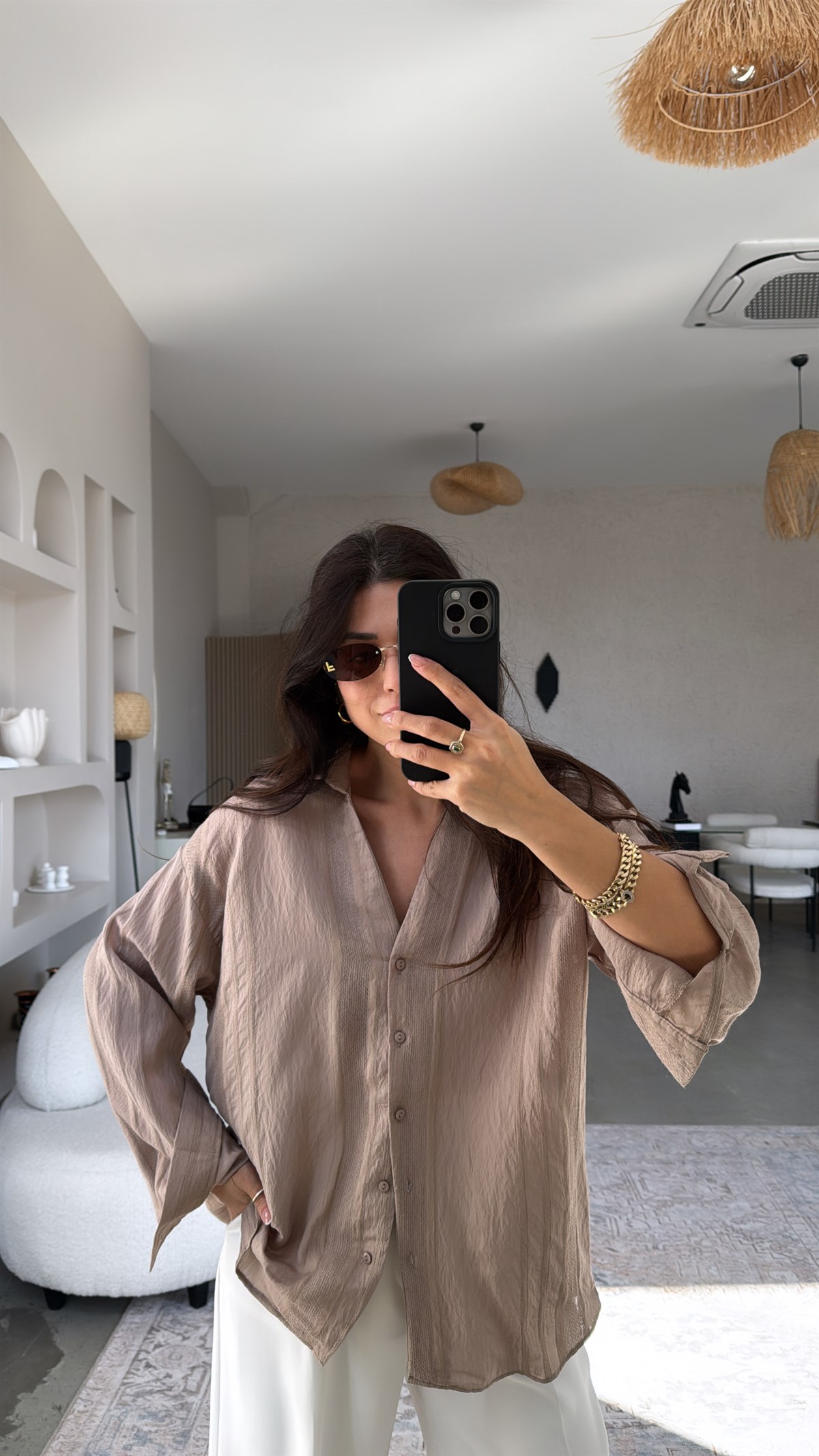 Vizon Dokulu Premium Gömlek