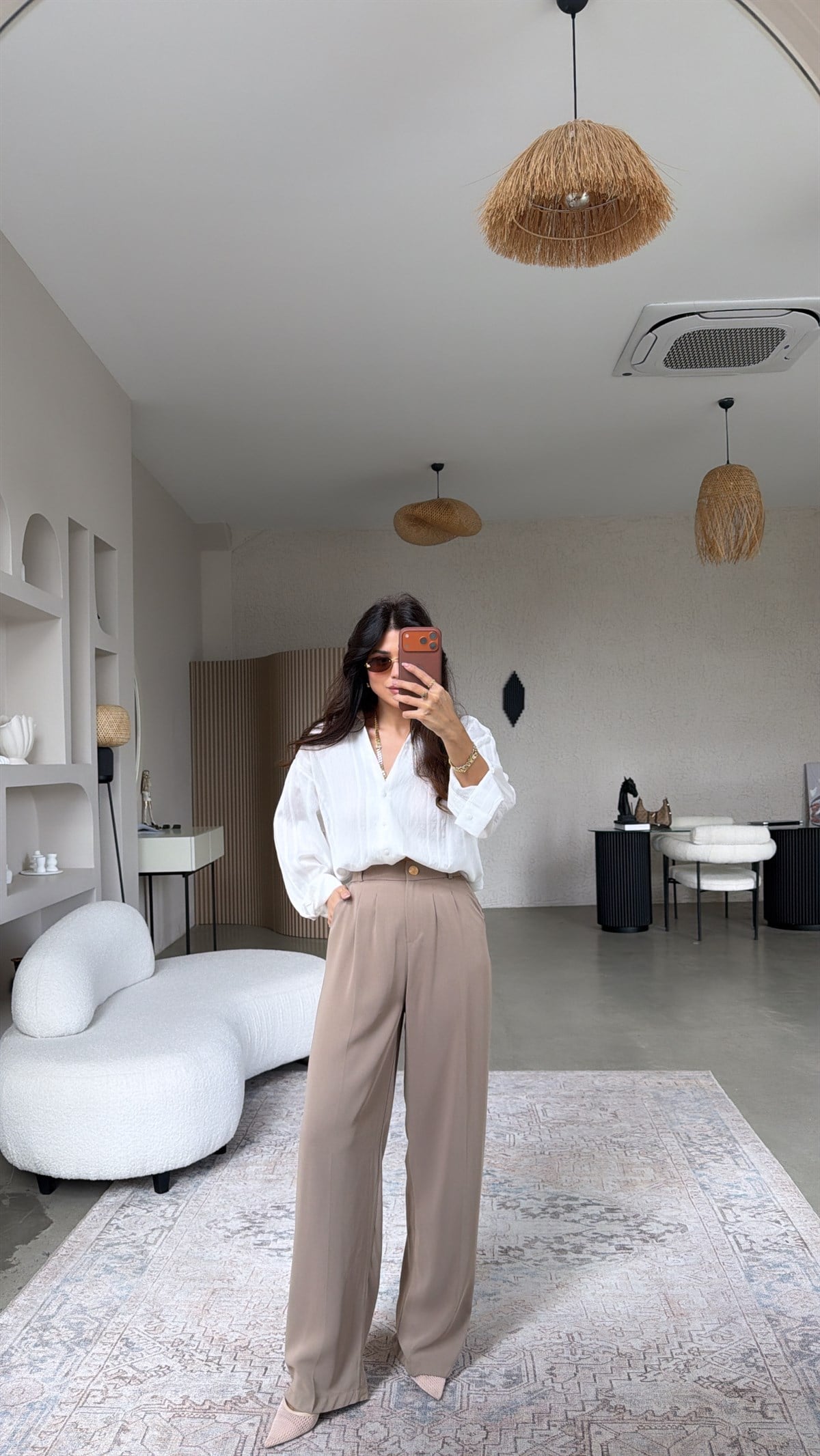 Vizon Gold Düğmeli Premium Pantolon