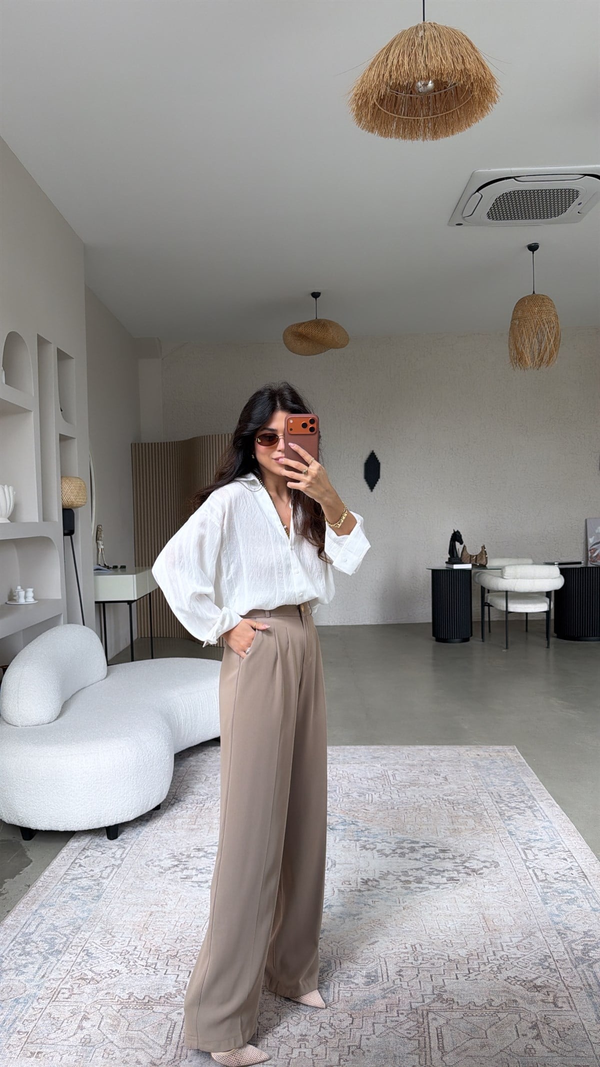 Vizon Gold Düğmeli Premium Pantolon