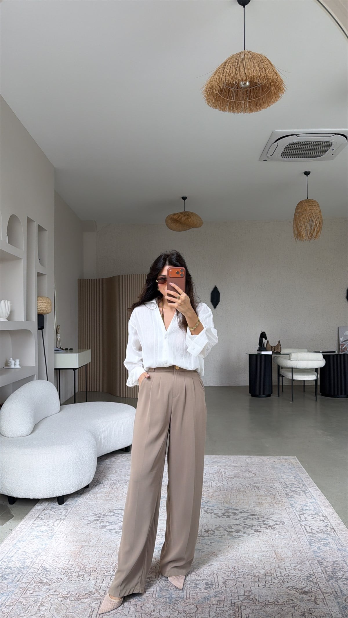 Vizon Gold Düğmeli Premium Pantolon