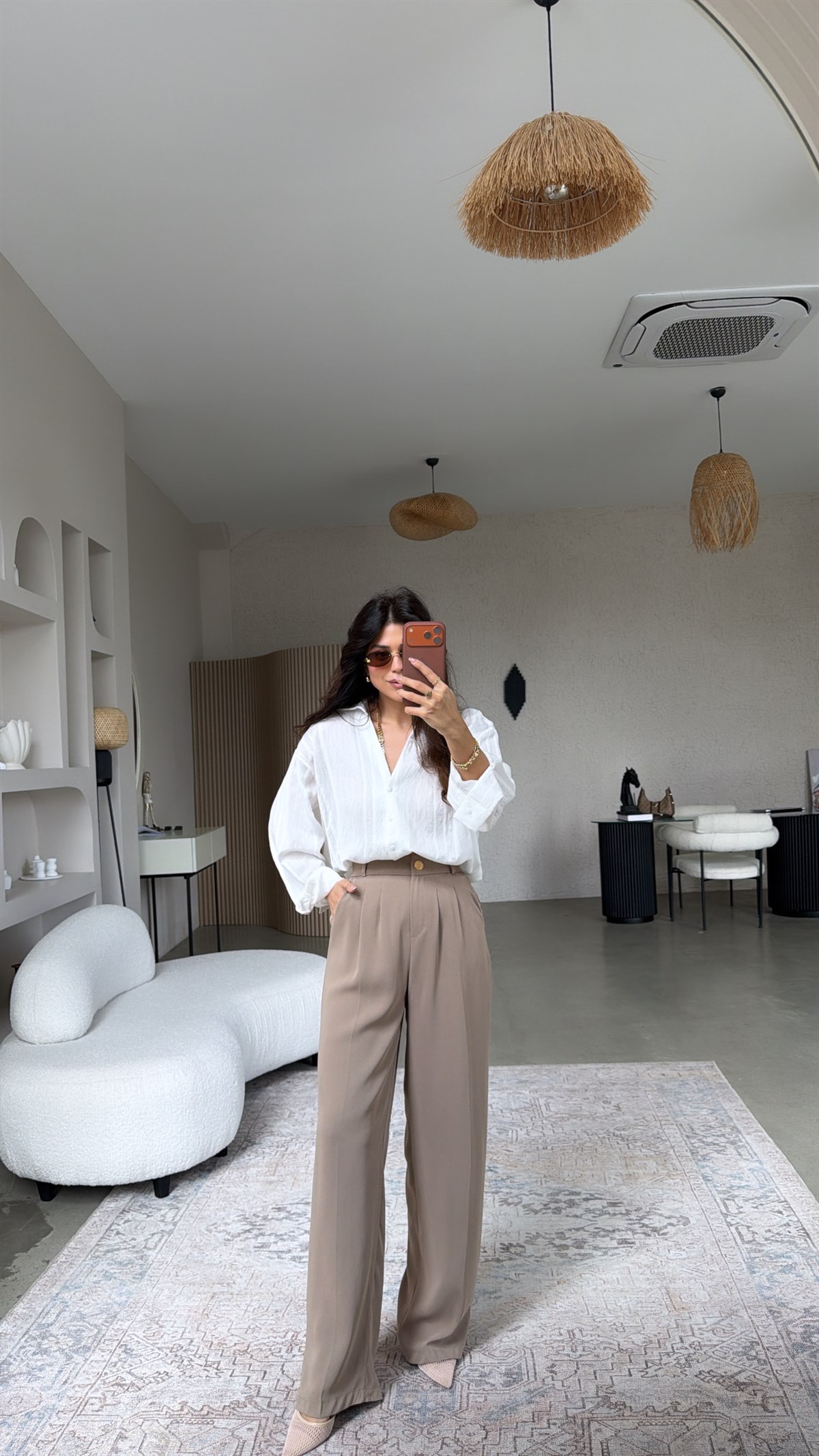 Vizon Gold Düğmeli Premium Pantolon