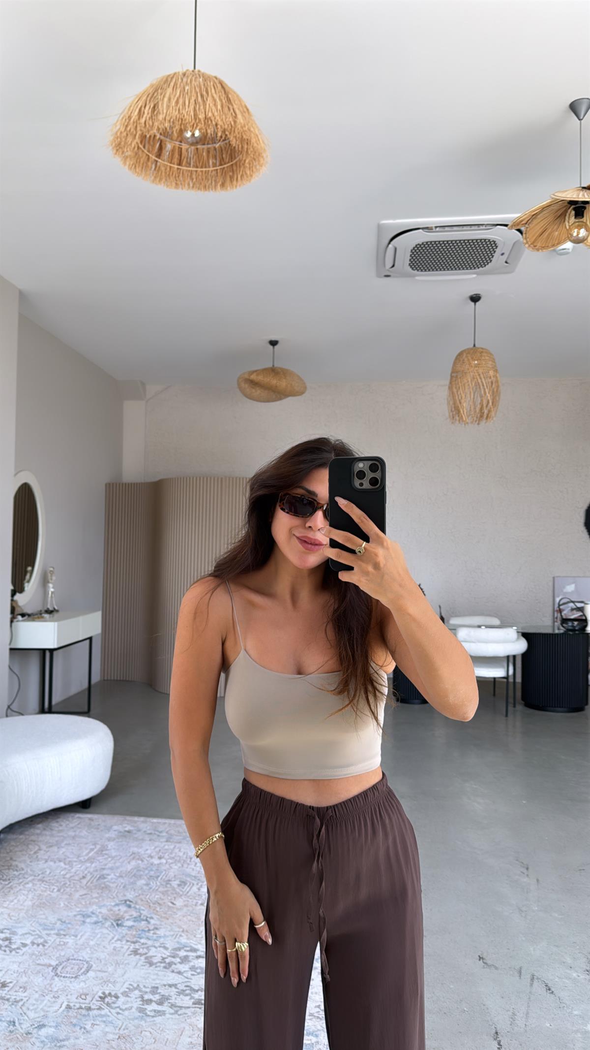 Vizon Lastik Askı Crop