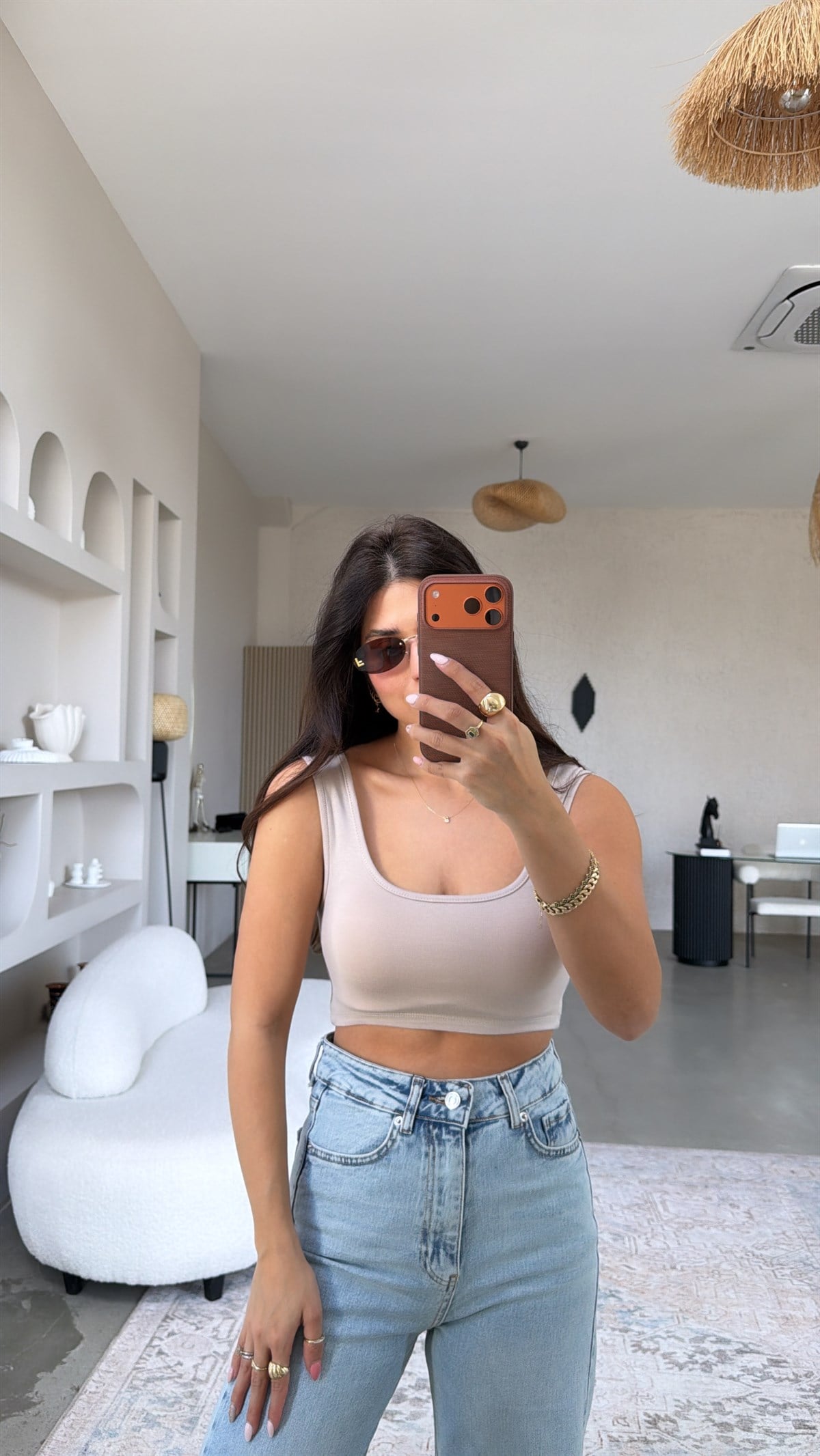 Vizon Ön Arka Oval Oys Crop Atlet